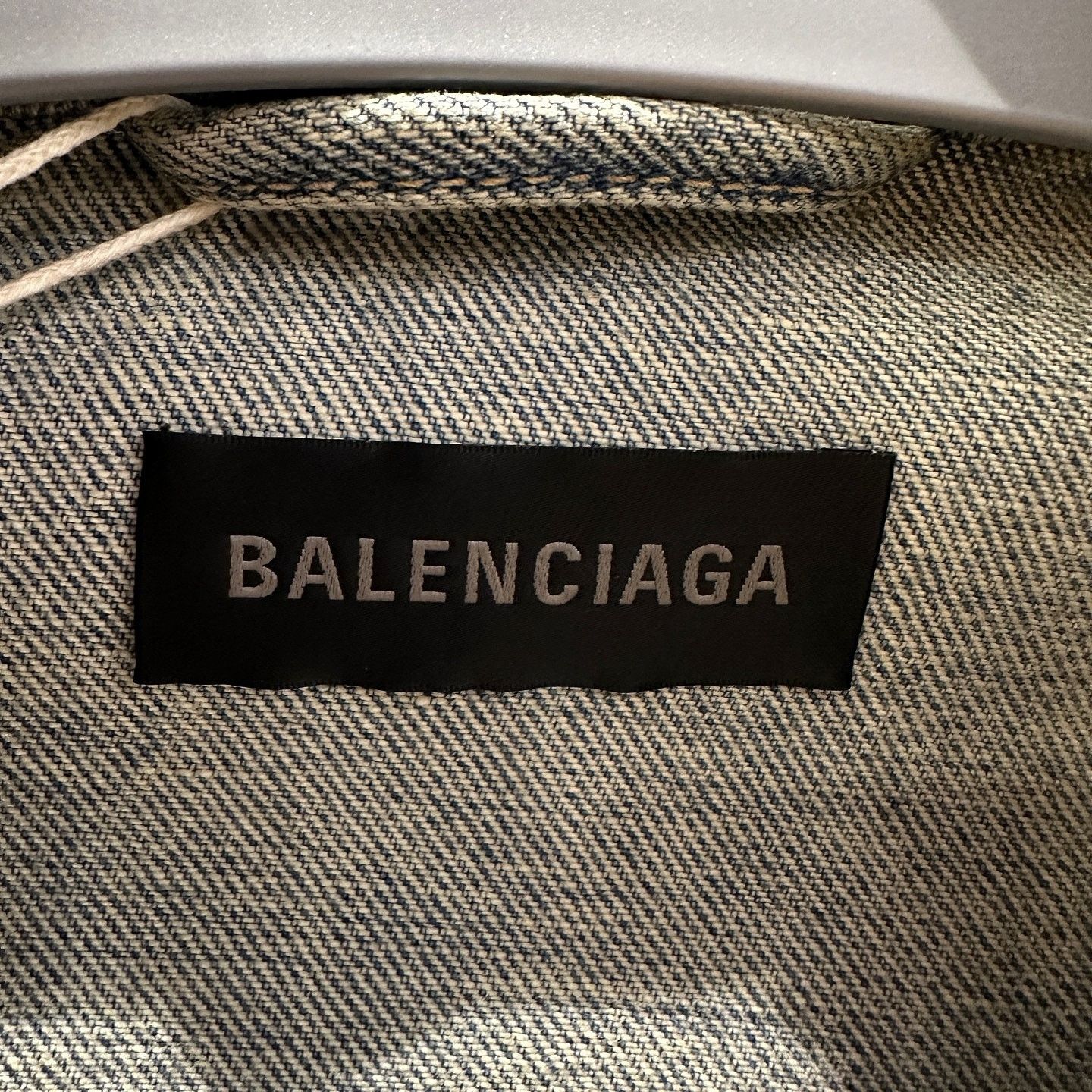 Balenciaga Balenciaga Logo Denim Jacket Size 34 Size XS / US 0-2 / IT 36-38 - 3 Thumbnail