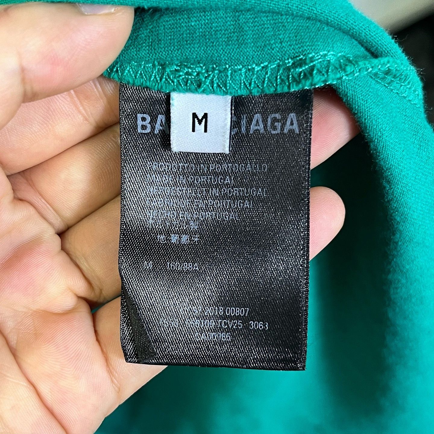 Balenciaga Balenciaga Logo T-Shirt Green M Size US M / EU 48-50 / 2 - 4 Thumbnail