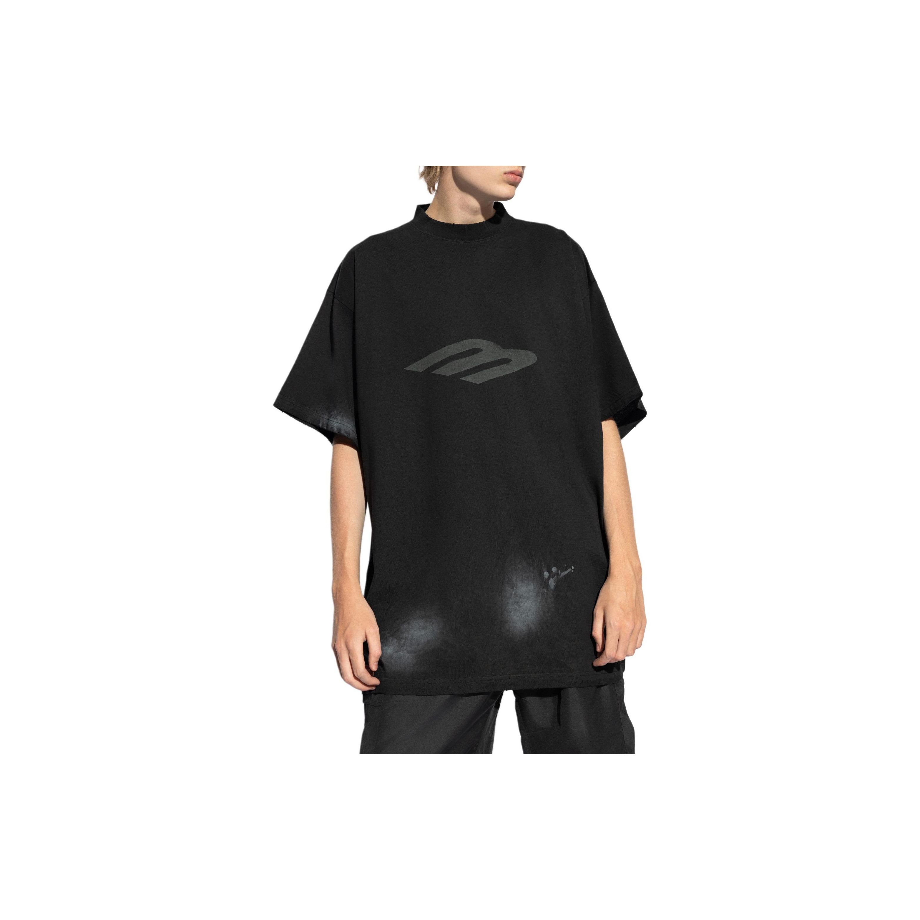 Balenciaga Balenciaga Faded Logo T-Shirt Size M Size US M / EU 48-50 / 2 - 7 Thumbnail