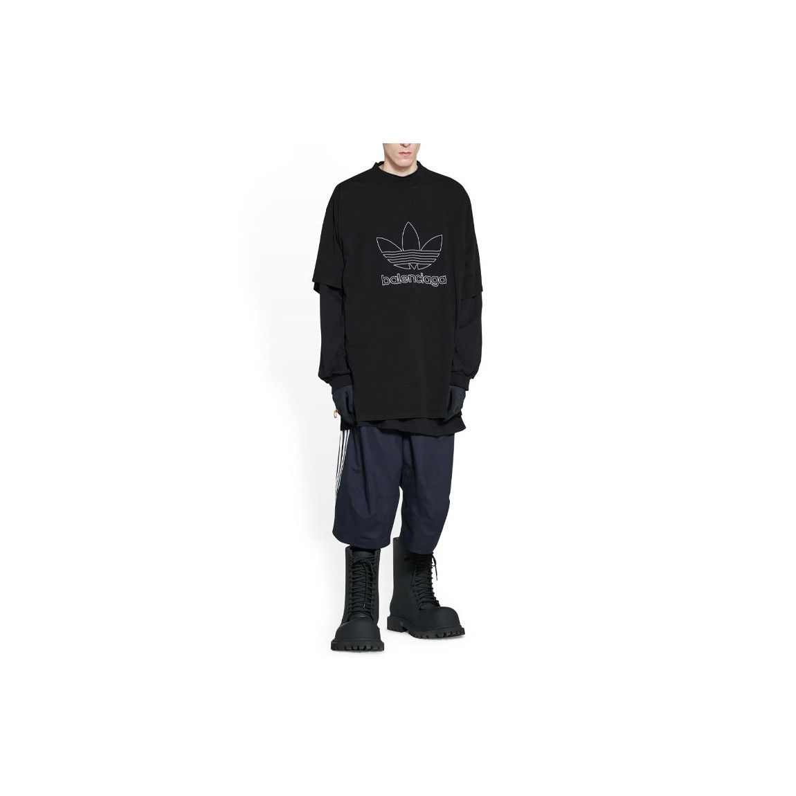 Balenciaga Balenciaga x Adidas Trefoil T-Shirt Size 1 Size US S / EU 44-46 / 1 - 6 Thumbnail