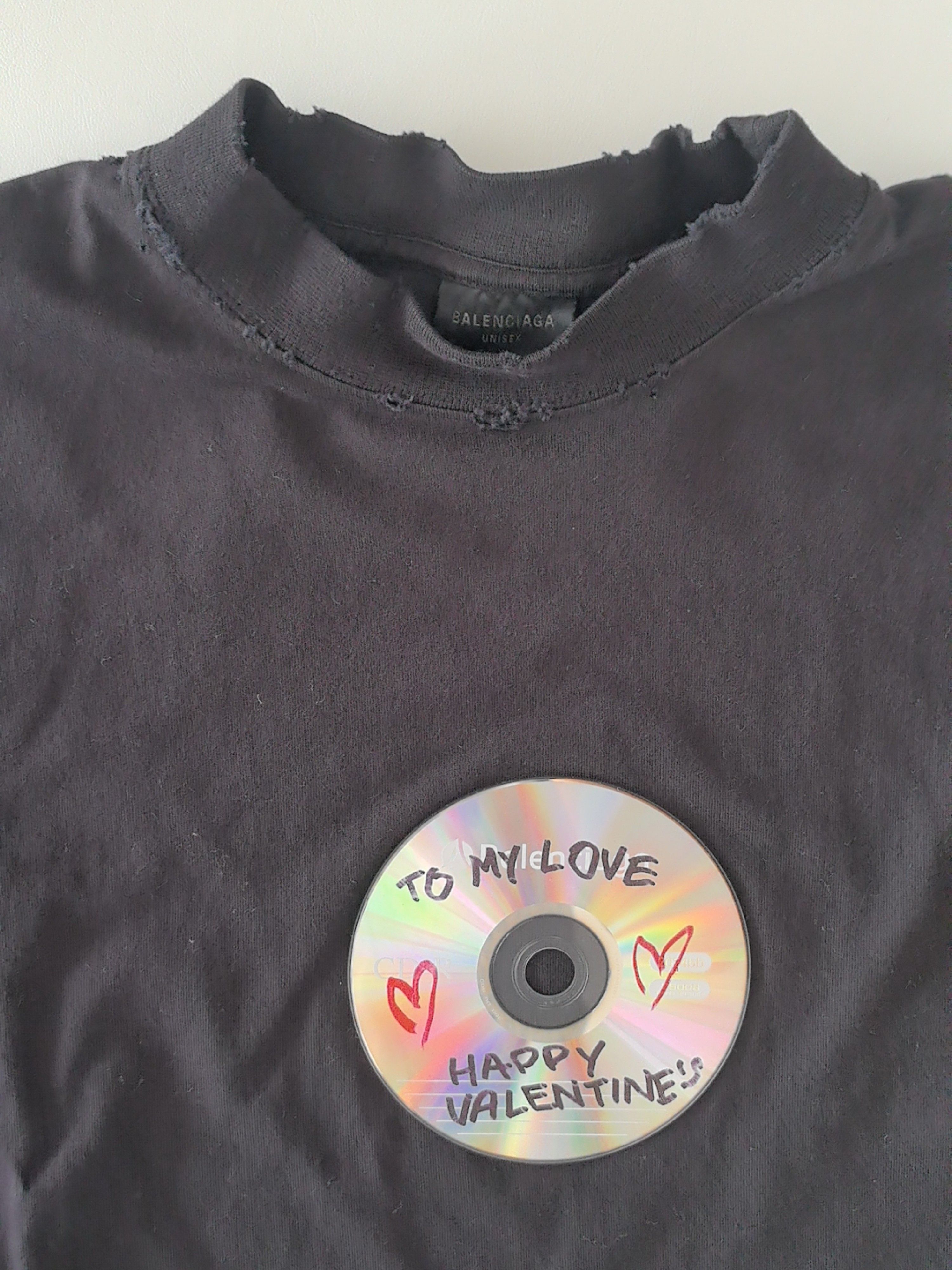 Balenciaga Balenciaga To My Love CD Print T-Shirt XS Size US XS / EU 42 / 0 - 7 Thumbnail