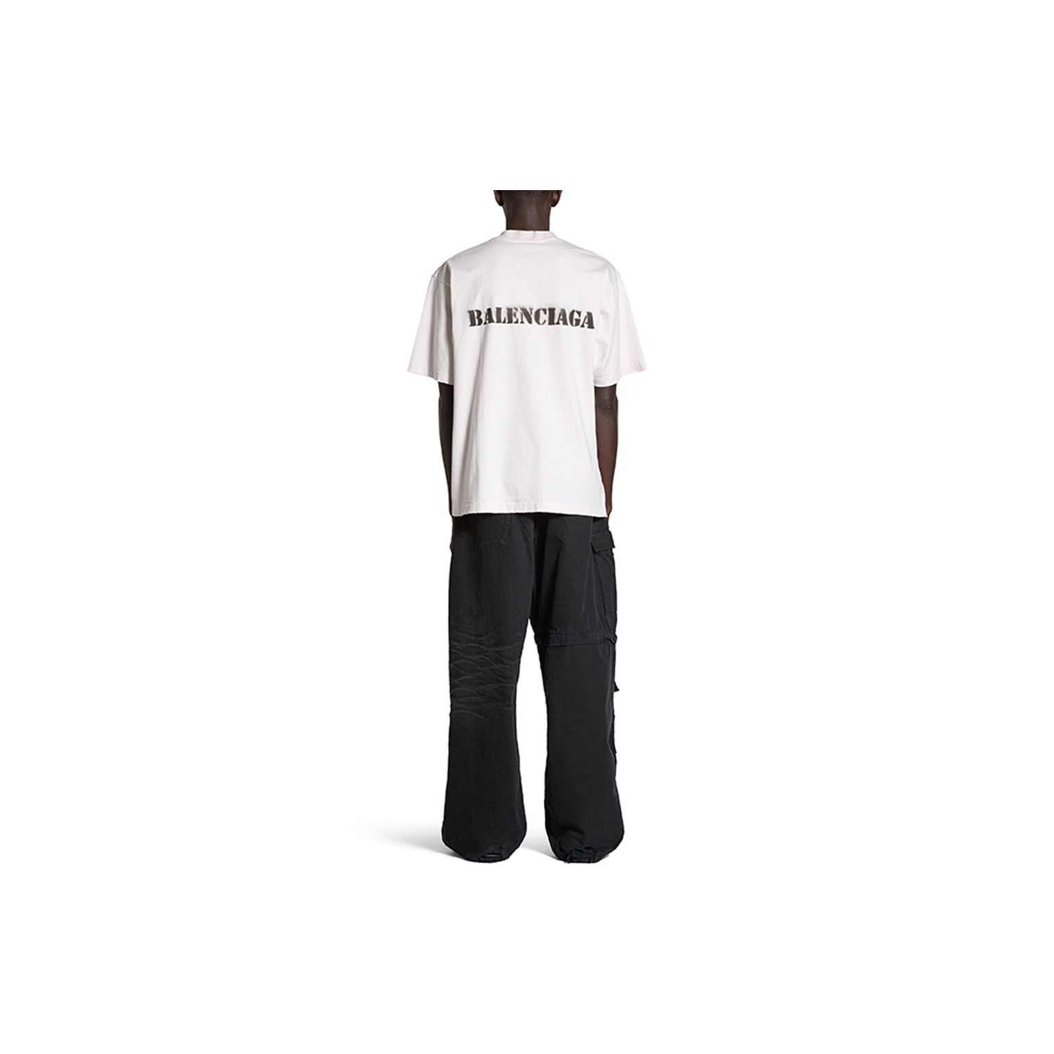 Balenciaga Balenciaga Stencil Logo T-Shirt Size XL Size US XL / EU 56 / 4 - 7 Thumbnail