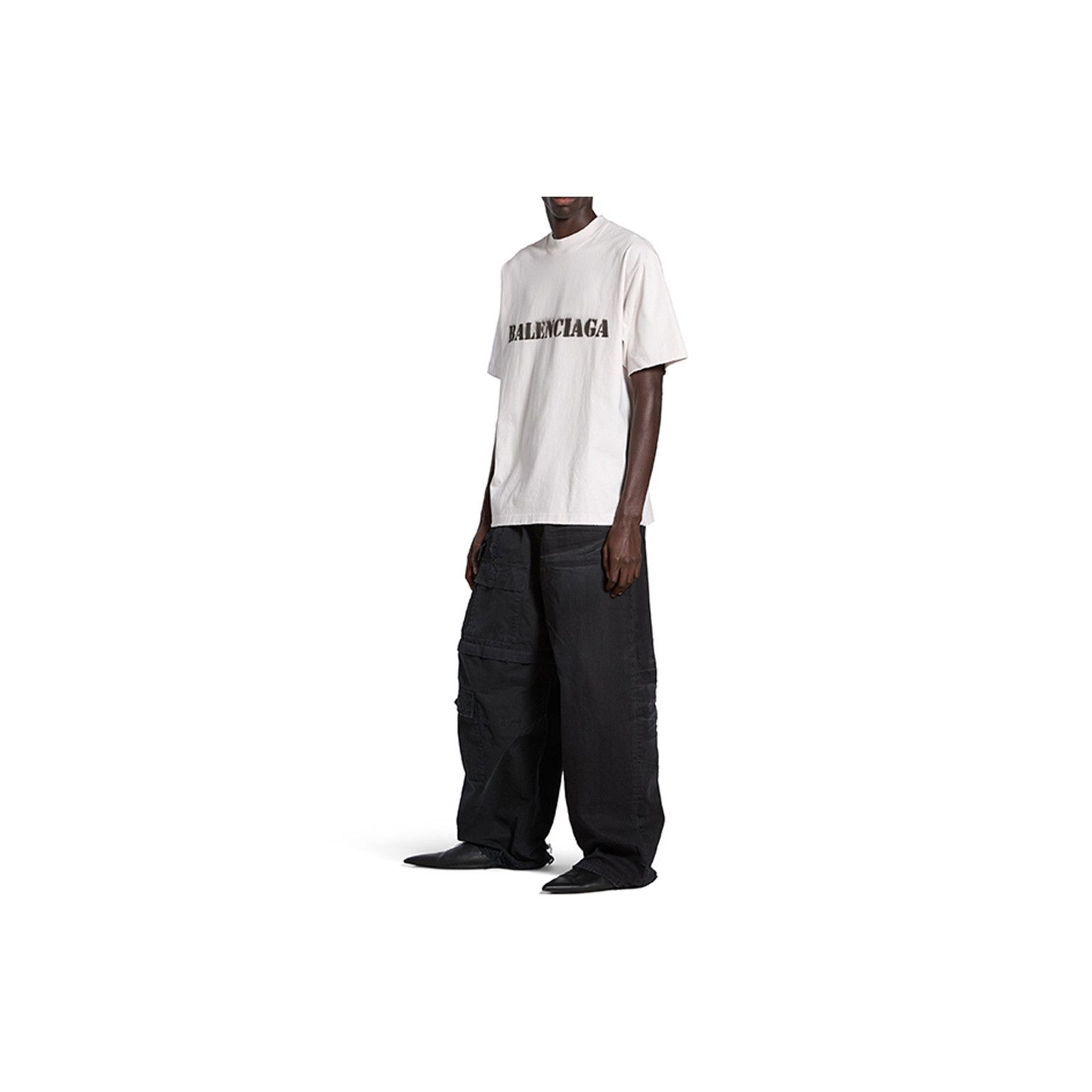 Balenciaga Balenciaga Stencil Logo T-Shirt Size XL Size US XL / EU 56 / 4 - 6 Thumbnail