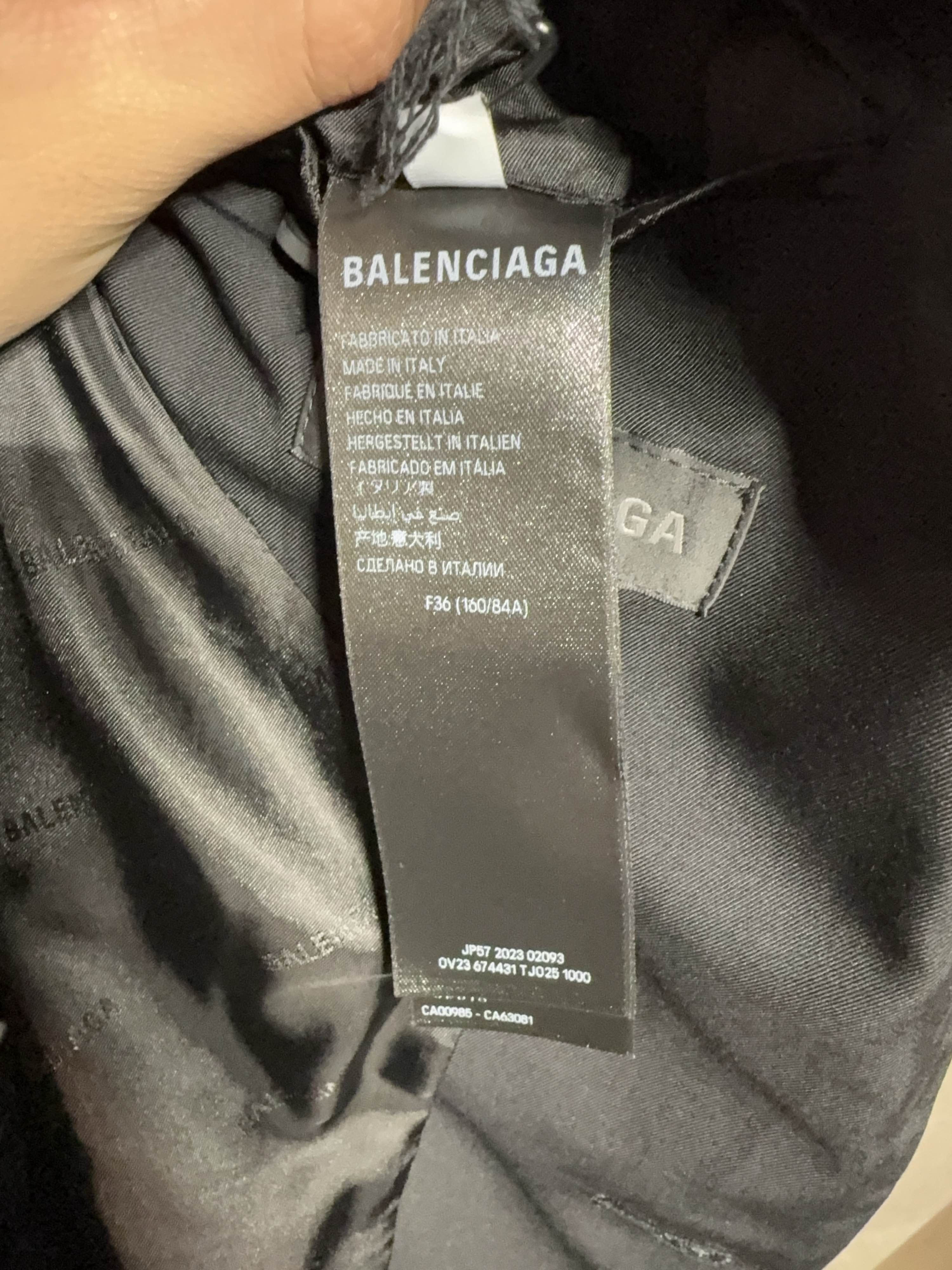 Balenciaga Balenciaga Logo Patch Blazer Size F36 Size XS / US 0-2 / IT 36-38 - 4 Thumbnail