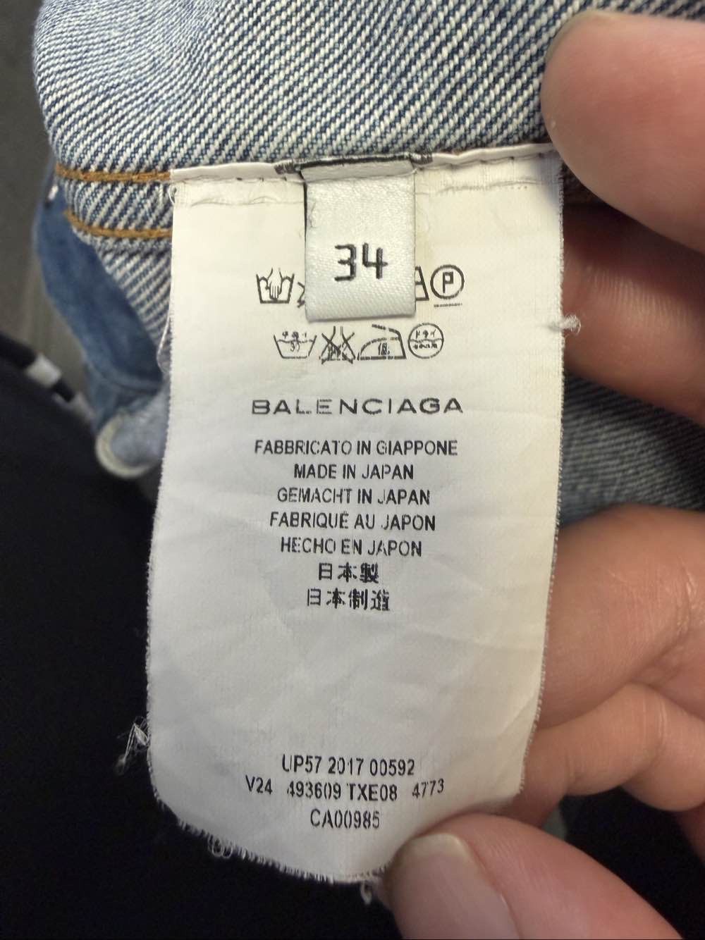 Balenciaga Balenciaga Back Logo Denim Jacket Size 34 Size XS / US 0-2 / IT 36-38 - 4 Thumbnail