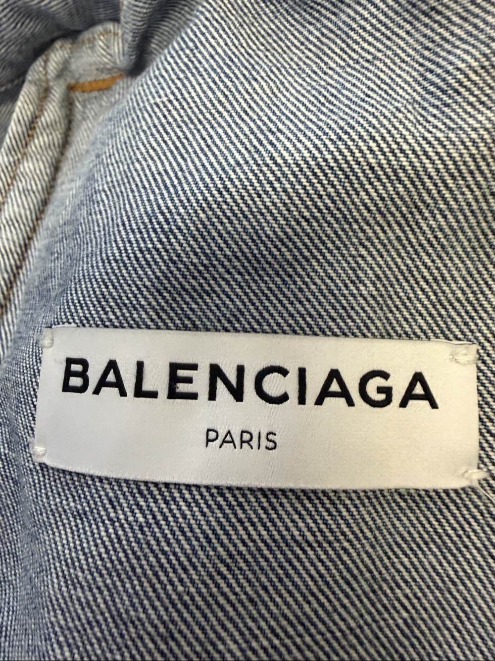 Balenciaga Balenciaga Back Logo Denim Jacket Size 34 Size XS / US 0-2 / IT 36-38 - 3 Thumbnail