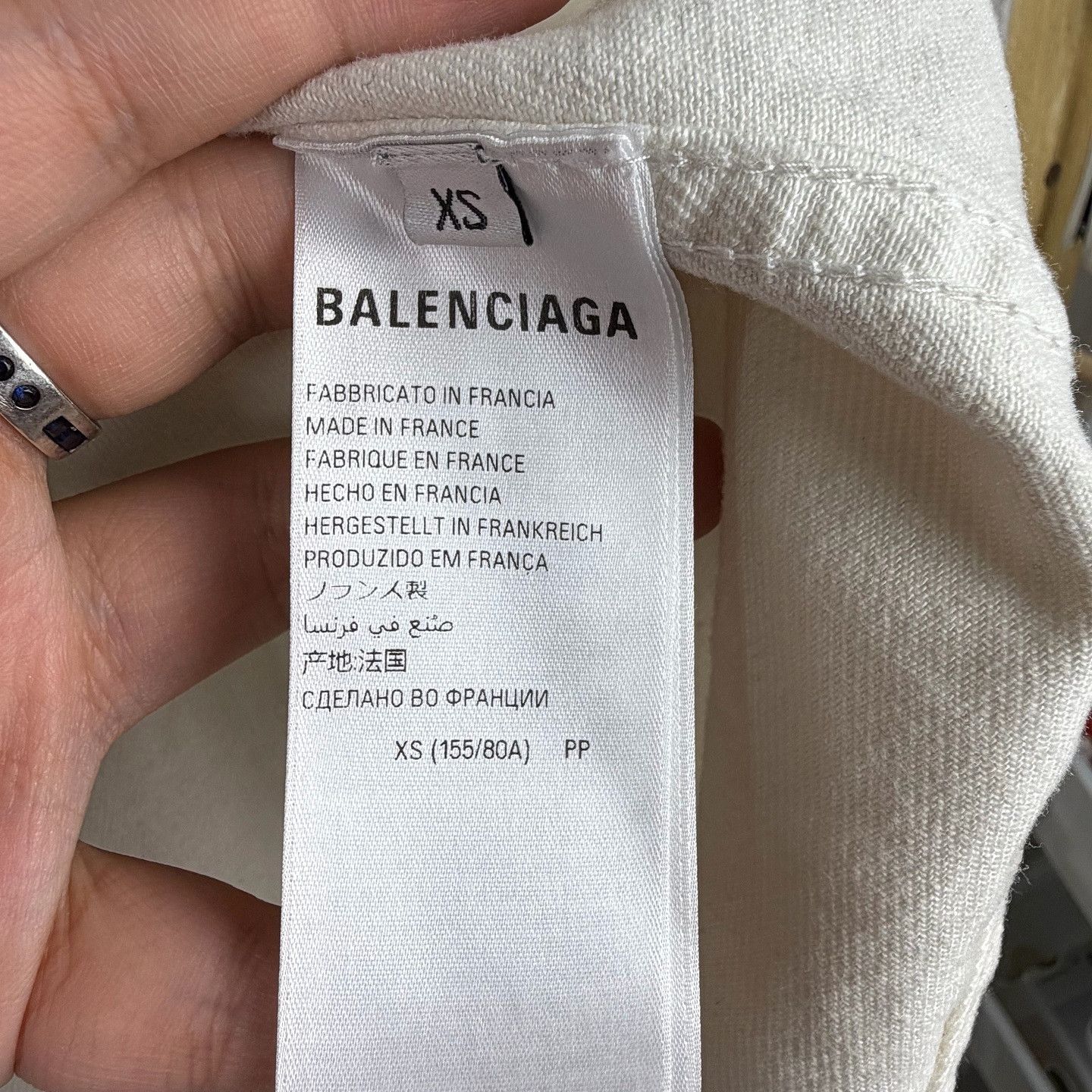 Balenciaga Balenciaga Logo Button Up Shirt Size XS Size XS / US 0-2 / IT 36-38 - 4 Thumbnail