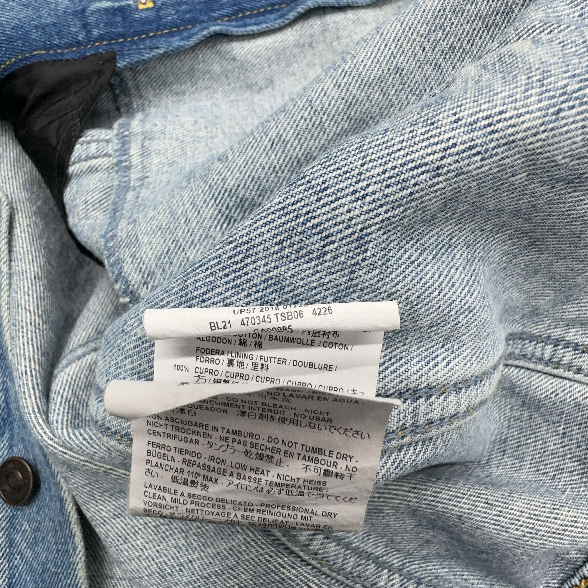 Balenciaga Balenciaga Blue Denim Jacket Size 34 Size XS / US 0-2 / IT 36-38 - 3 Thumbnail
