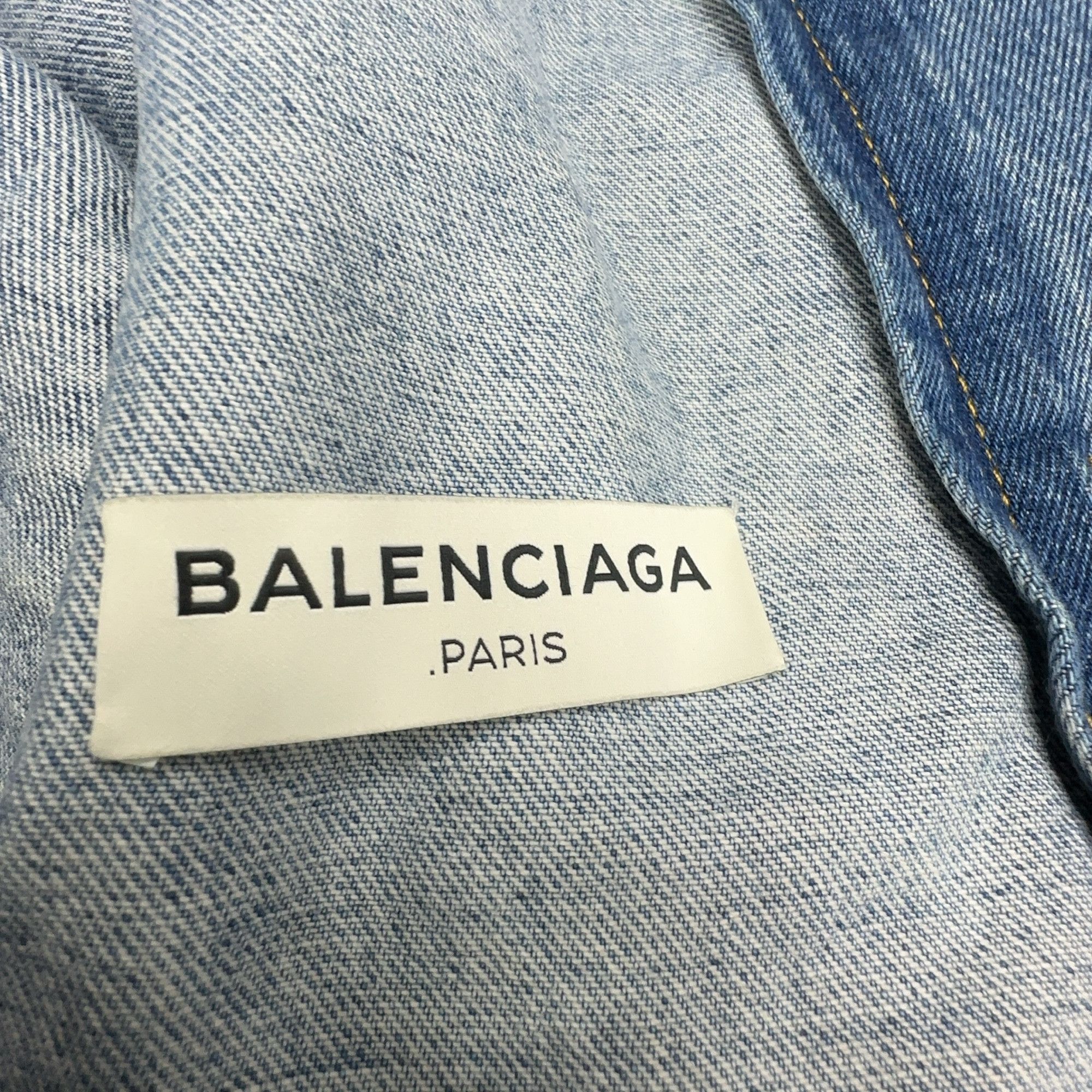 Balenciaga Balenciaga Blue Denim Jacket Size 34 Size XS / US 0-2 / IT 36-38 - 6 Thumbnail