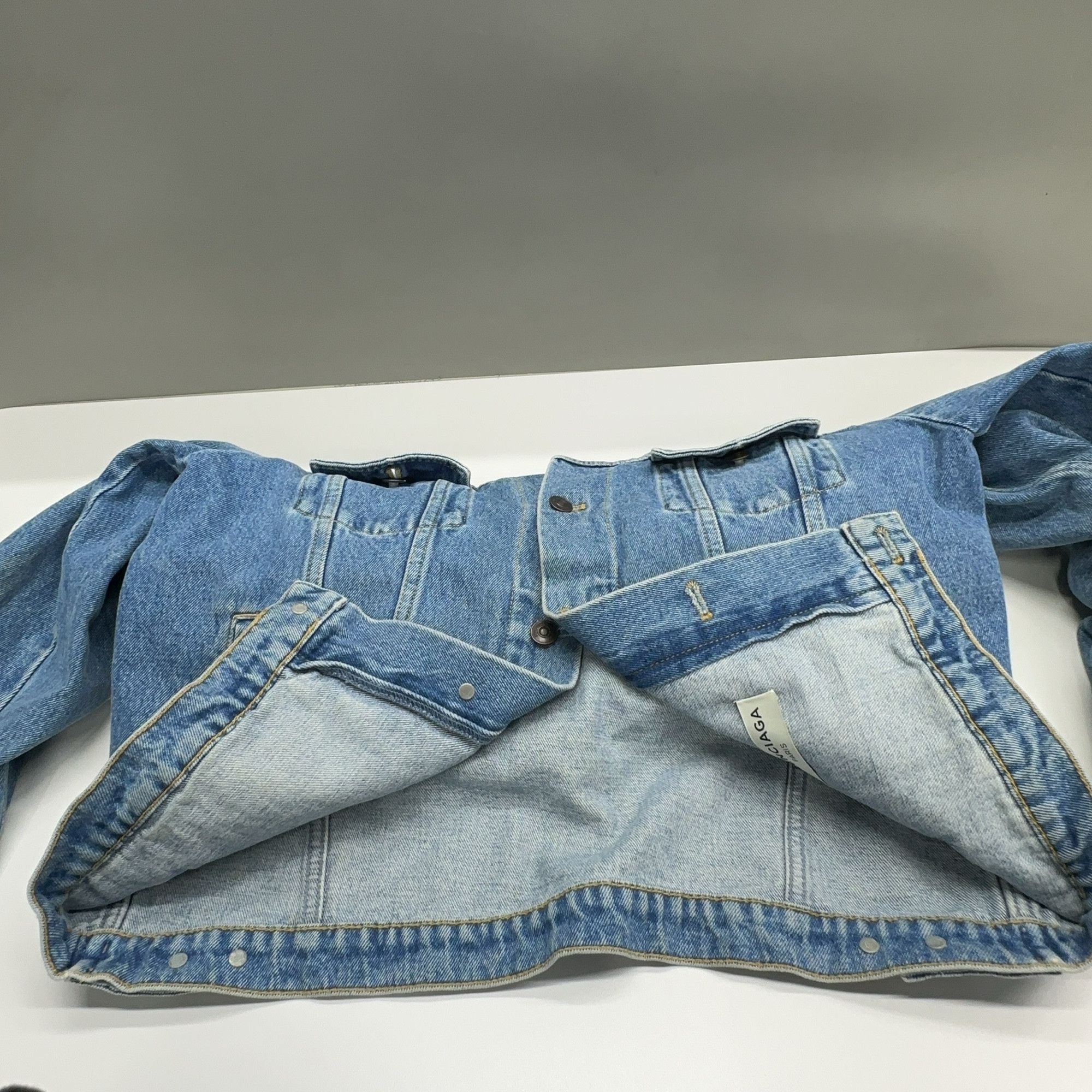 Balenciaga Balenciaga Blue Denim Jacket Size 34 Size XS / US 0-2 / IT 36-38 - 10 Thumbnail