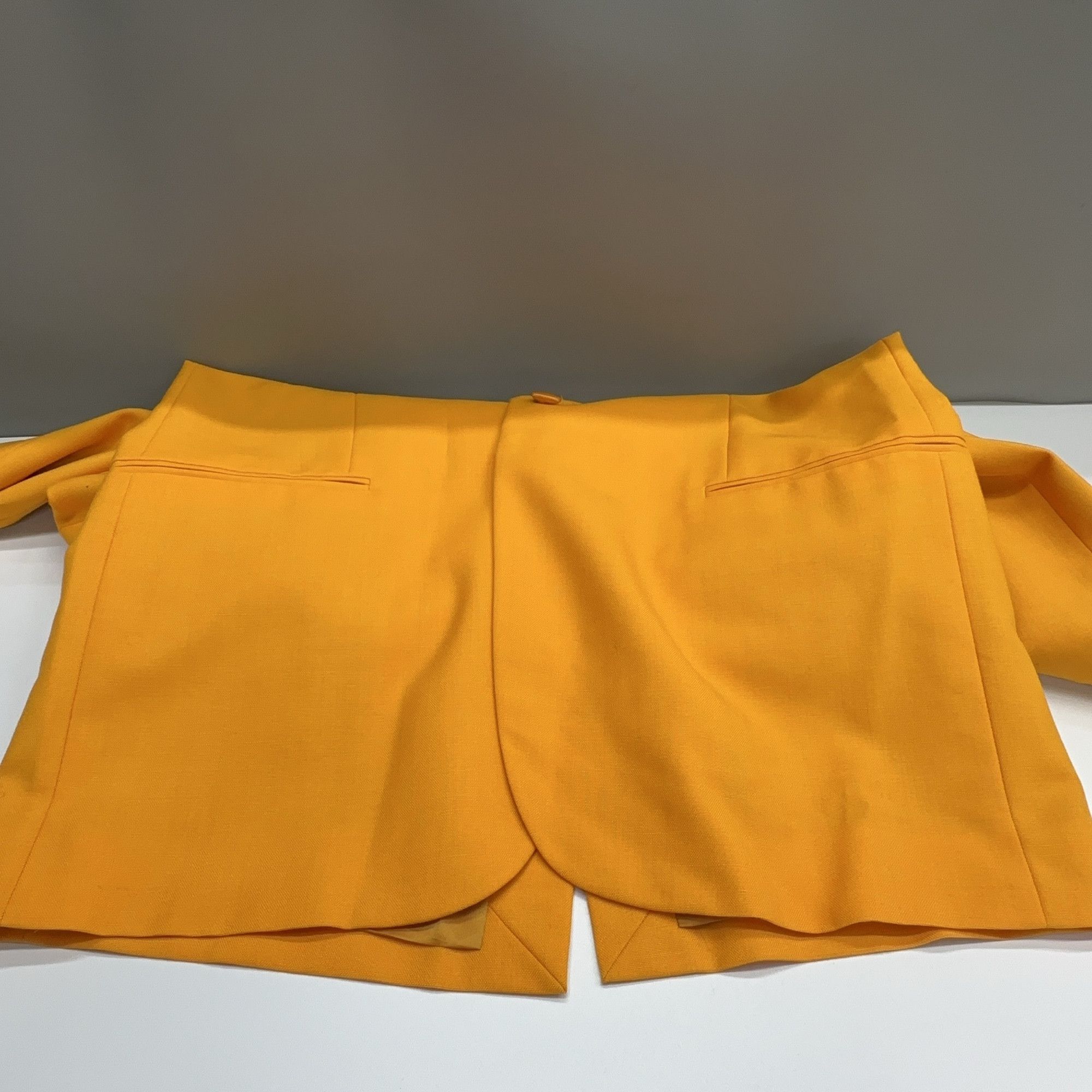 Balenciaga Balenciaga Satin Lapel Blazer Yellow Size 34 Size XXS / US 00 / IT 34 - 7 Thumbnail
