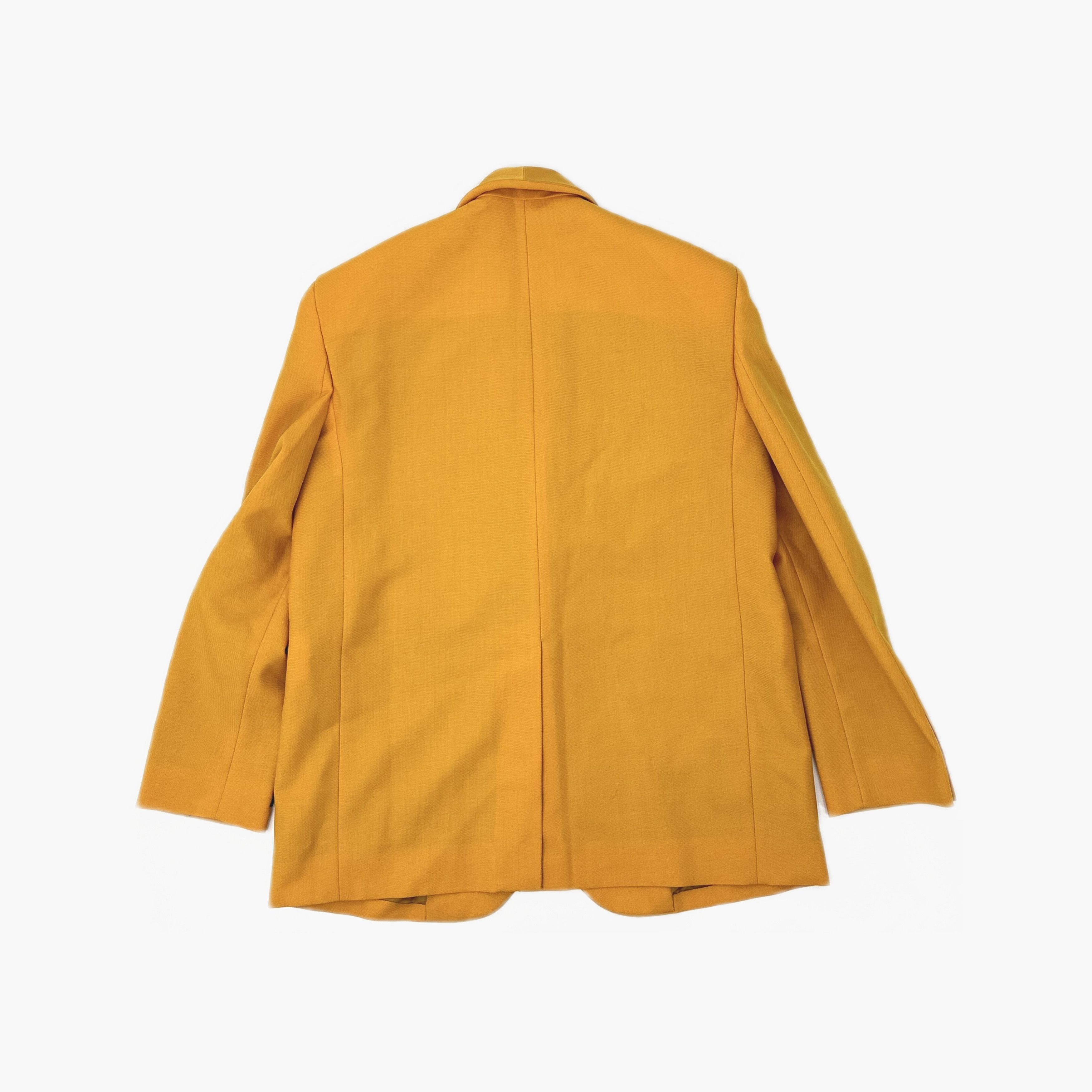 Balenciaga Balenciaga Satin Lapel Blazer Yellow Size 34 Size XXS / US 00 / IT 34 - 2 Thumbnail