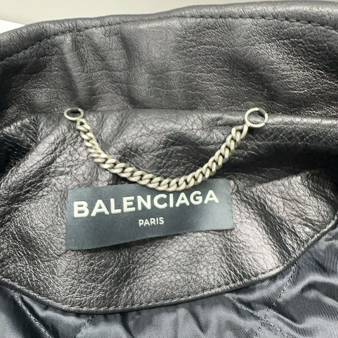 Balenciaga Balenciaga Leather Biker Jacket Size S Size US S / EU 44-46 / 1 - 5 Thumbnail