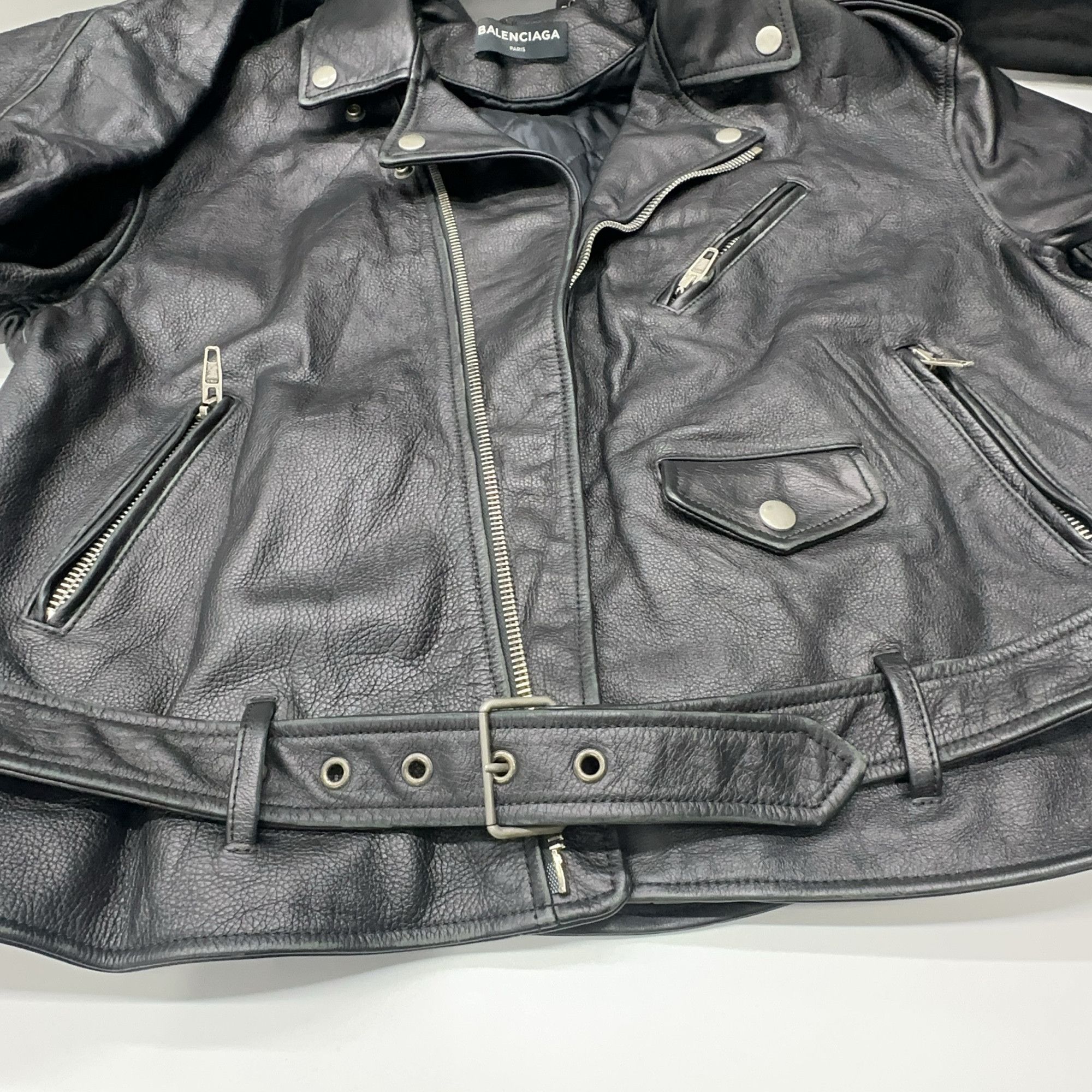 Balenciaga Balenciaga Leather Biker Jacket Size S Size US S / EU 44-46 / 1 - 8 Thumbnail