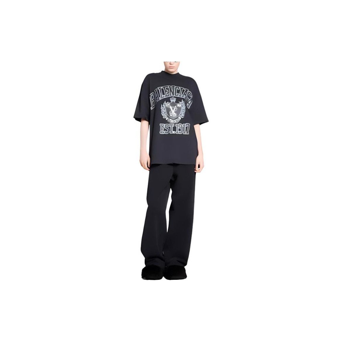 Balenciaga Balenciaga Crest Logo T-Shirt Size S Size US S / EU 44-46 / 1 - 7 Thumbnail