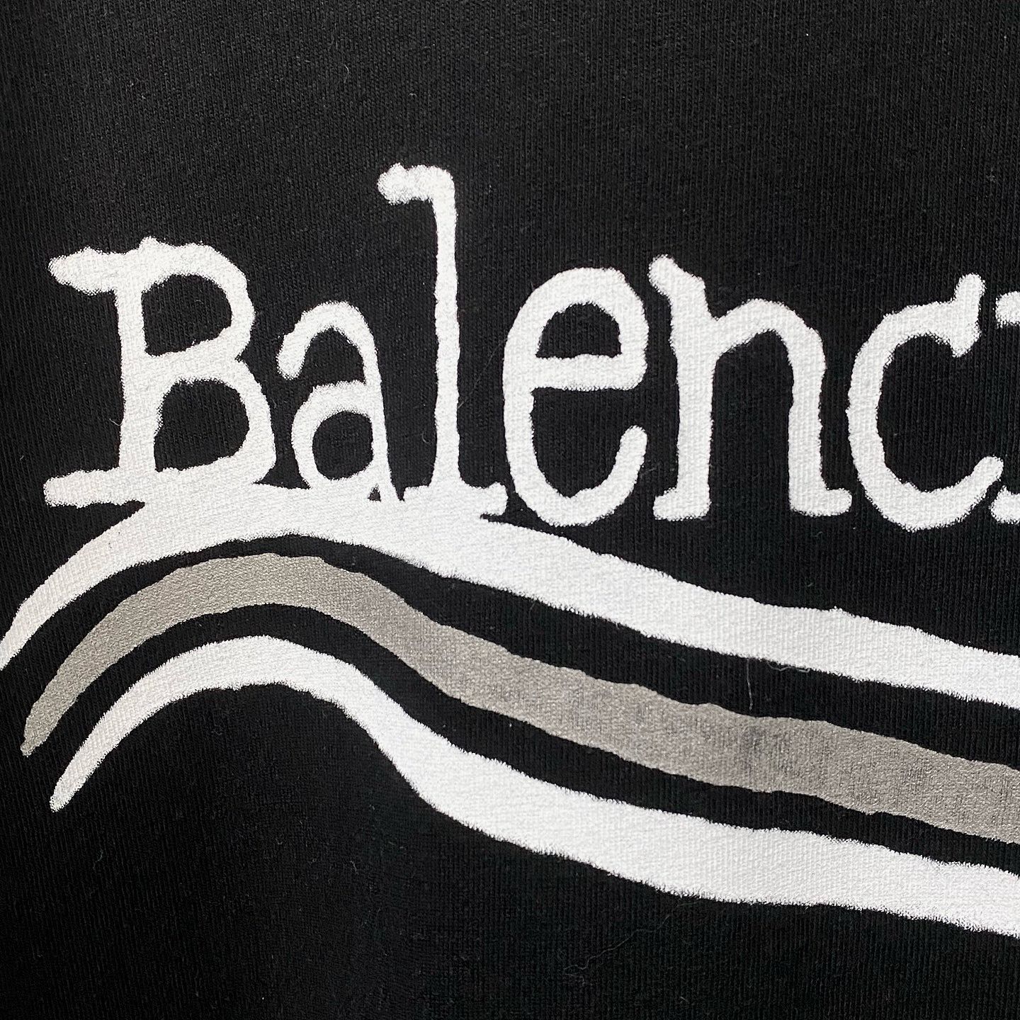Balenciaga Balenciaga Wave Logo T-Shirt XS Size XS / US 0-2 / IT 36-38 - 5 Thumbnail