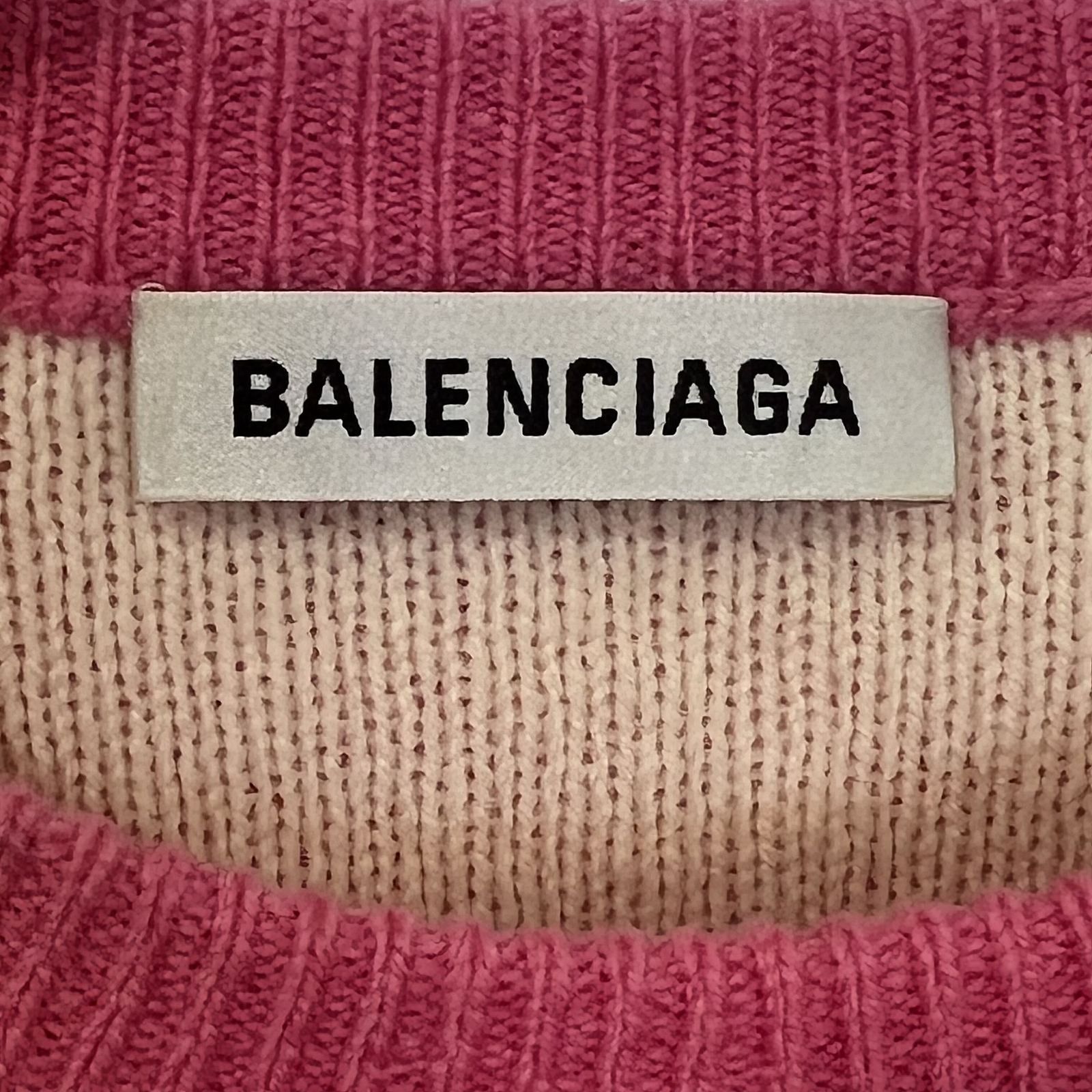 Balenciaga Balenciaga All Over Logo Wool Sweater M Size M / US 6-8 / IT 42-44 - 3 Thumbnail