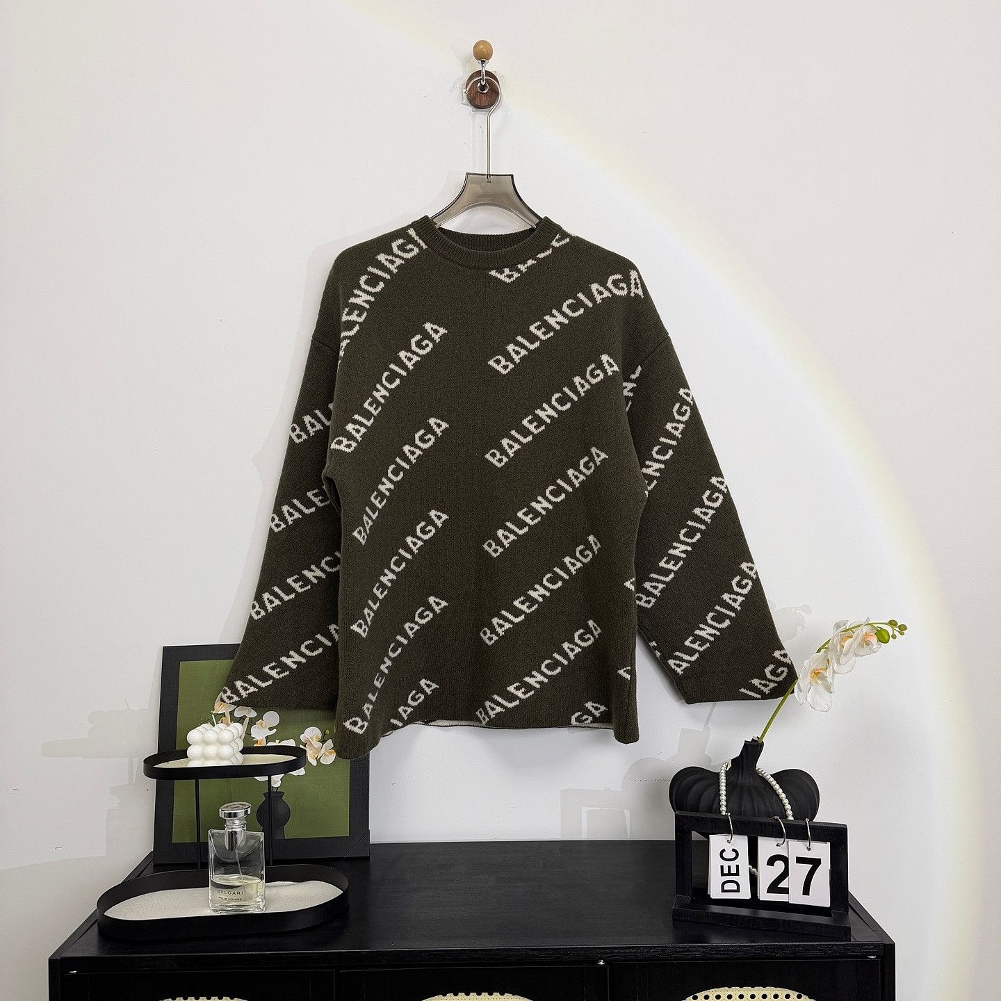 Balenciaga Balenciaga Logo Intarsia Sweater Size S Size US S / EU 44-46 / 1 - 6 Thumbnail