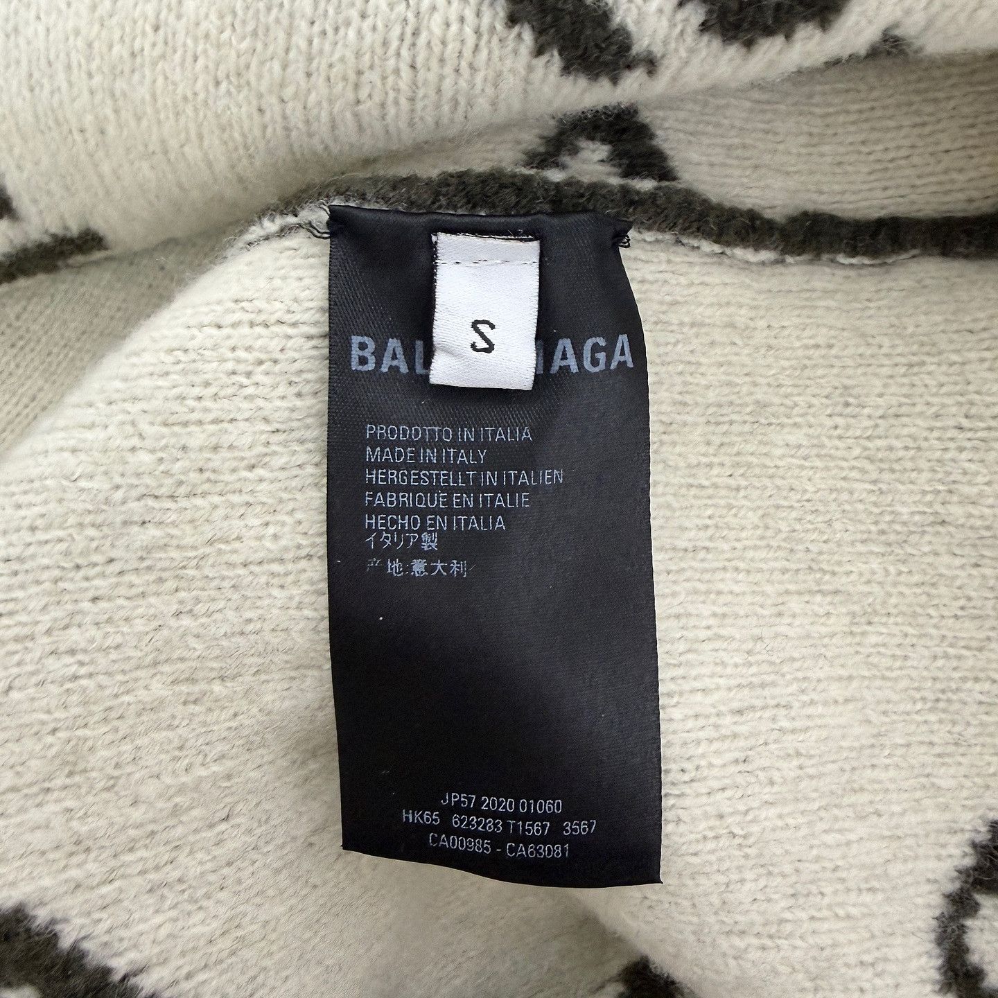Balenciaga Balenciaga Logo Intarsia Sweater Size S Size US S / EU 44-46 / 1 - 4 Thumbnail