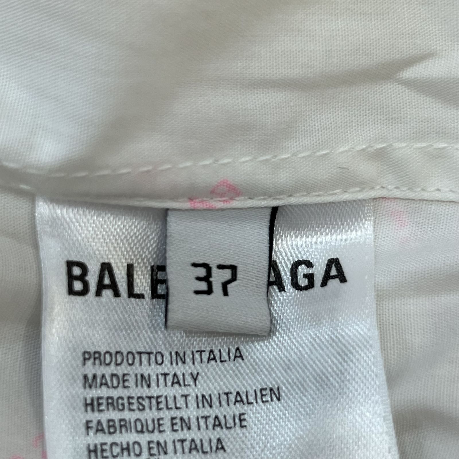 Balenciaga Balenciaga Logo Print Button Up Shirt Size S Size US S / EU 44-46 / 1 - 6 Thumbnail