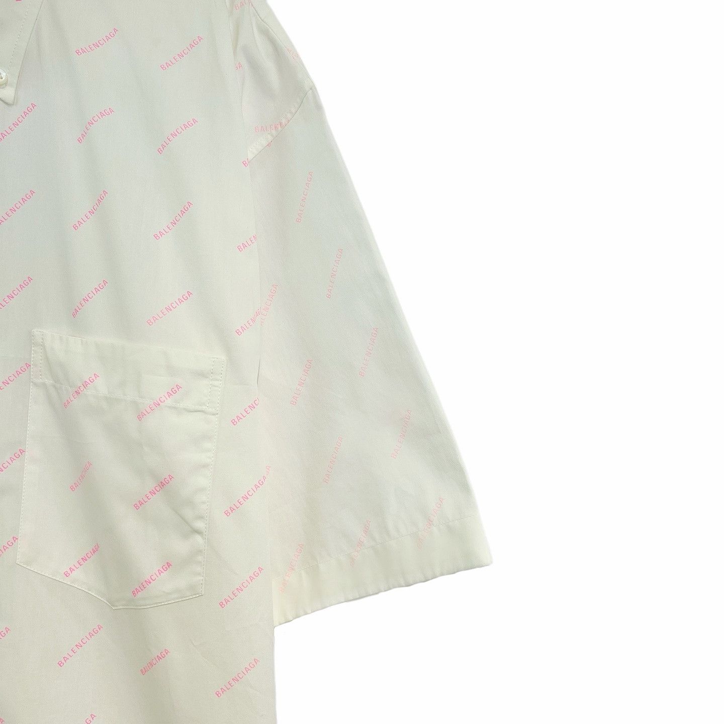 Balenciaga Balenciaga Logo Print Button Up Shirt Size S Size US S / EU 44-46 / 1 - 8 Thumbnail
