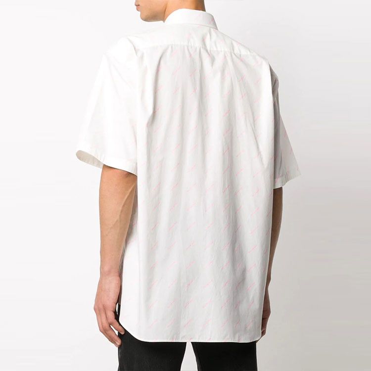 Balenciaga Balenciaga Logo Print Button Up Shirt Size S Size US S / EU 44-46 / 1 - 10 Thumbnail