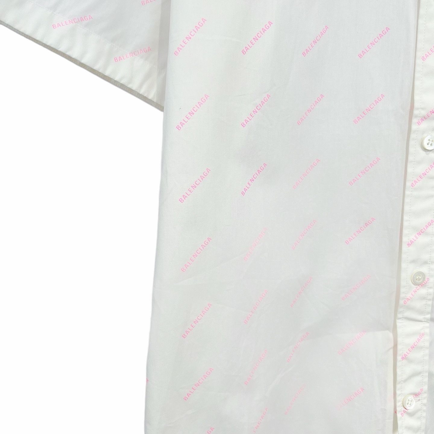 Balenciaga Balenciaga Logo Print Button Up Shirt Size S Size US S / EU 44-46 / 1 - 7 Thumbnail