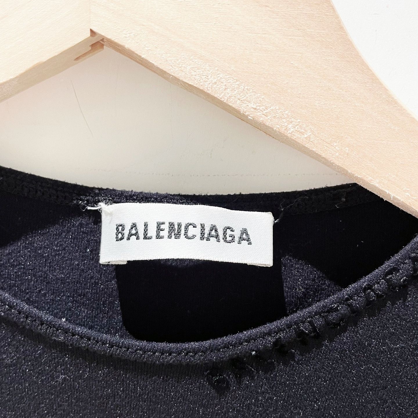 Balenciaga Balenciaga Flocked Logo Long Sleeve Tee M Size M / US 6-8 / IT 42-44 - 3 Thumbnail