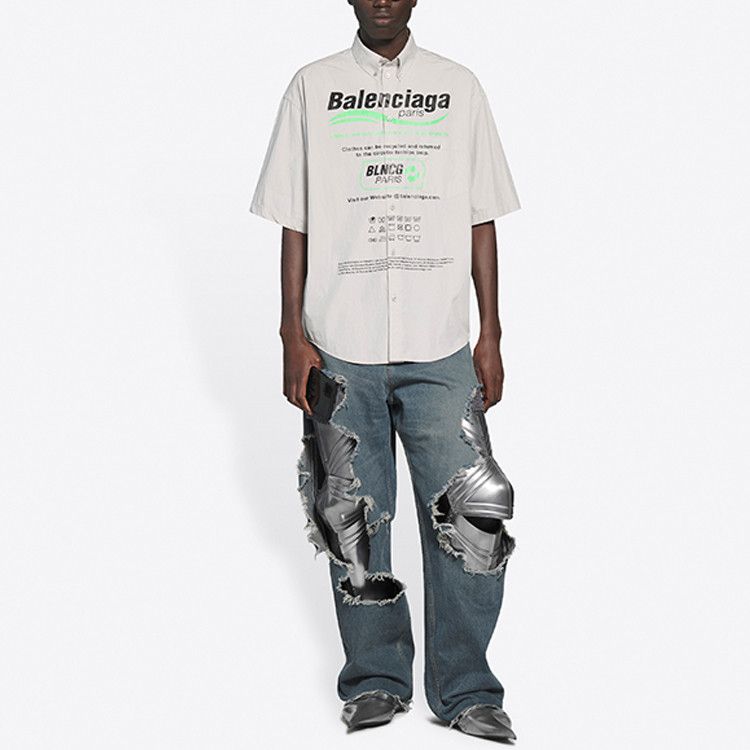 Balenciaga Balenciaga Wardrobe Graphic Shirt Size L Size US L / EU 52-54 / 3 - 12 Thumbnail