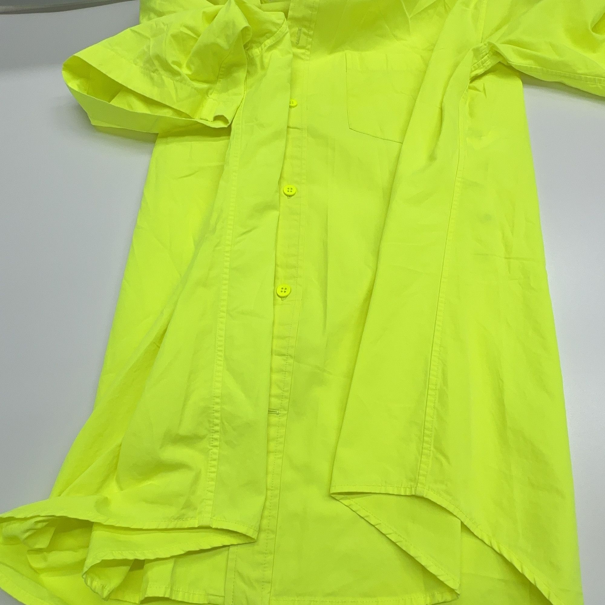 Balenciaga Balenciaga Neon Green Short Sleeve Shirt Size S Size US S / EU 44-46 / 1 - 10 Thumbnail