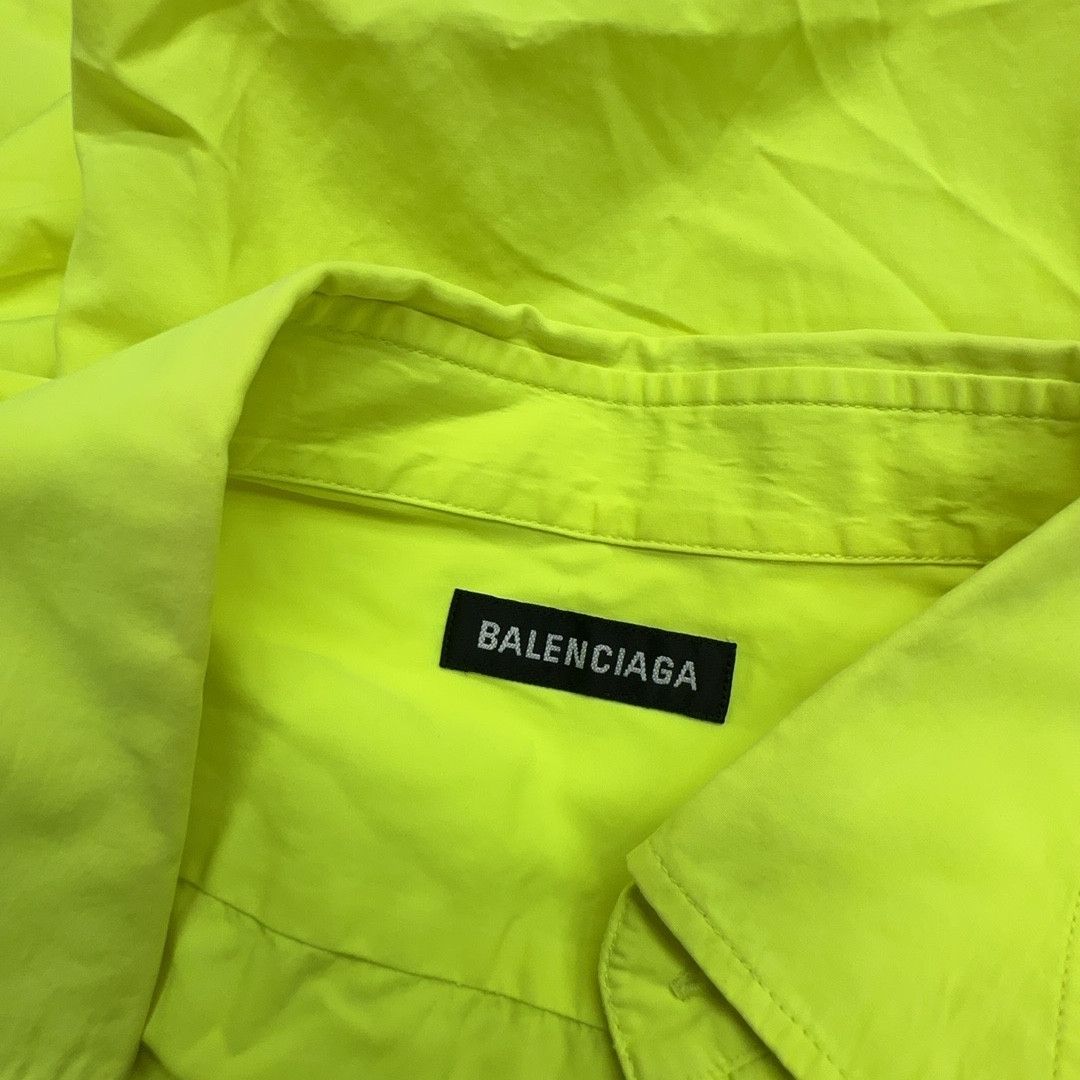 Balenciaga Balenciaga Neon Green Short Sleeve Shirt Size S Size US S / EU 44-46 / 1 - 3 Thumbnail