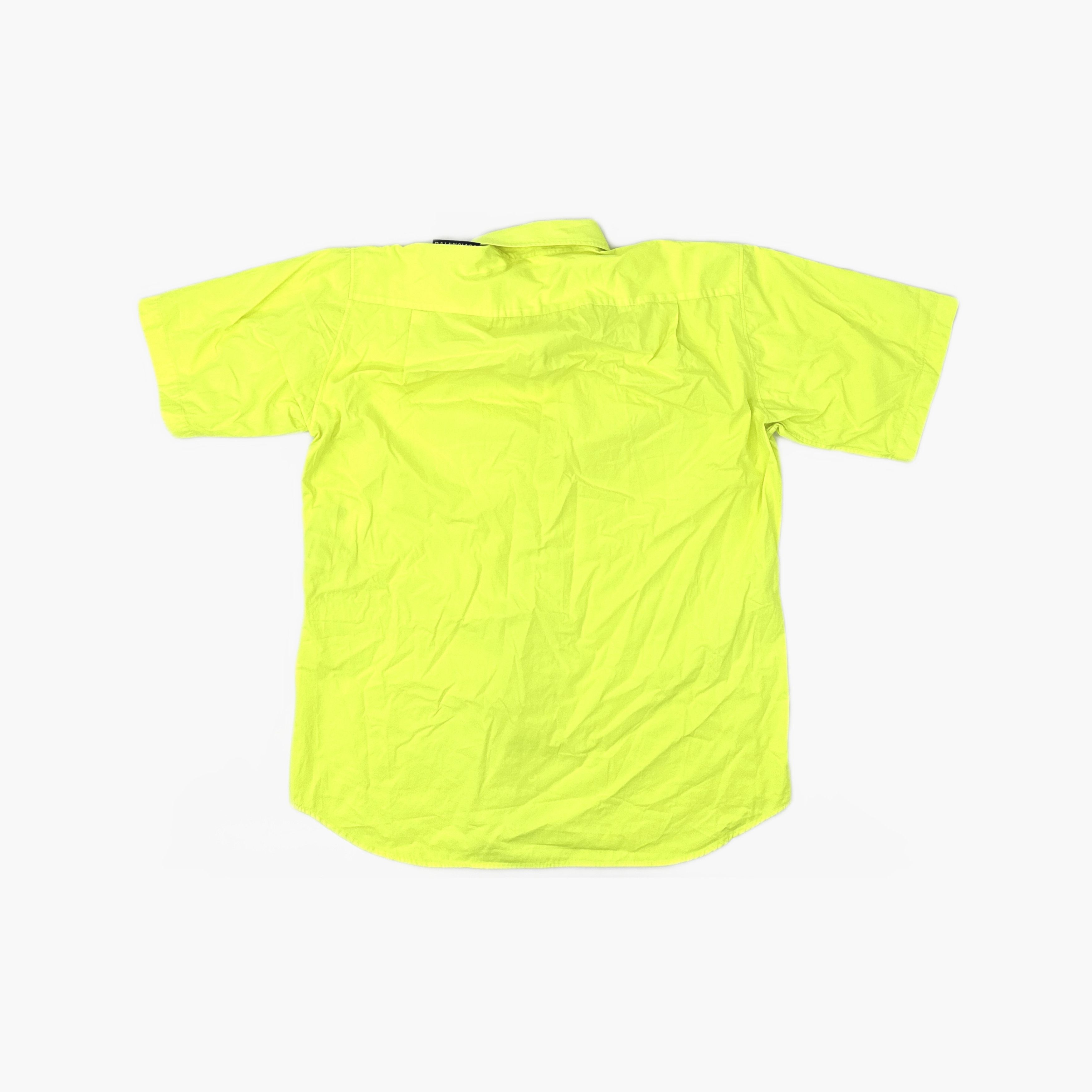 Balenciaga Balenciaga Neon Green Short Sleeve Shirt Size S Size US S / EU 44-46 / 1 - 2 Thumbnail