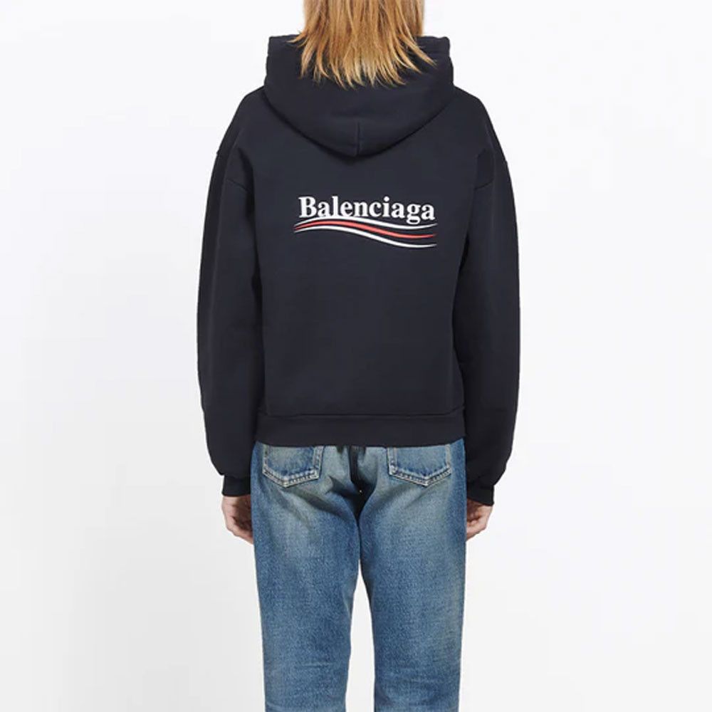 Balenciaga Balenciaga Wave Logo Hoodie Size M Size US M / EU 48-50 / 2 - 12 Thumbnail