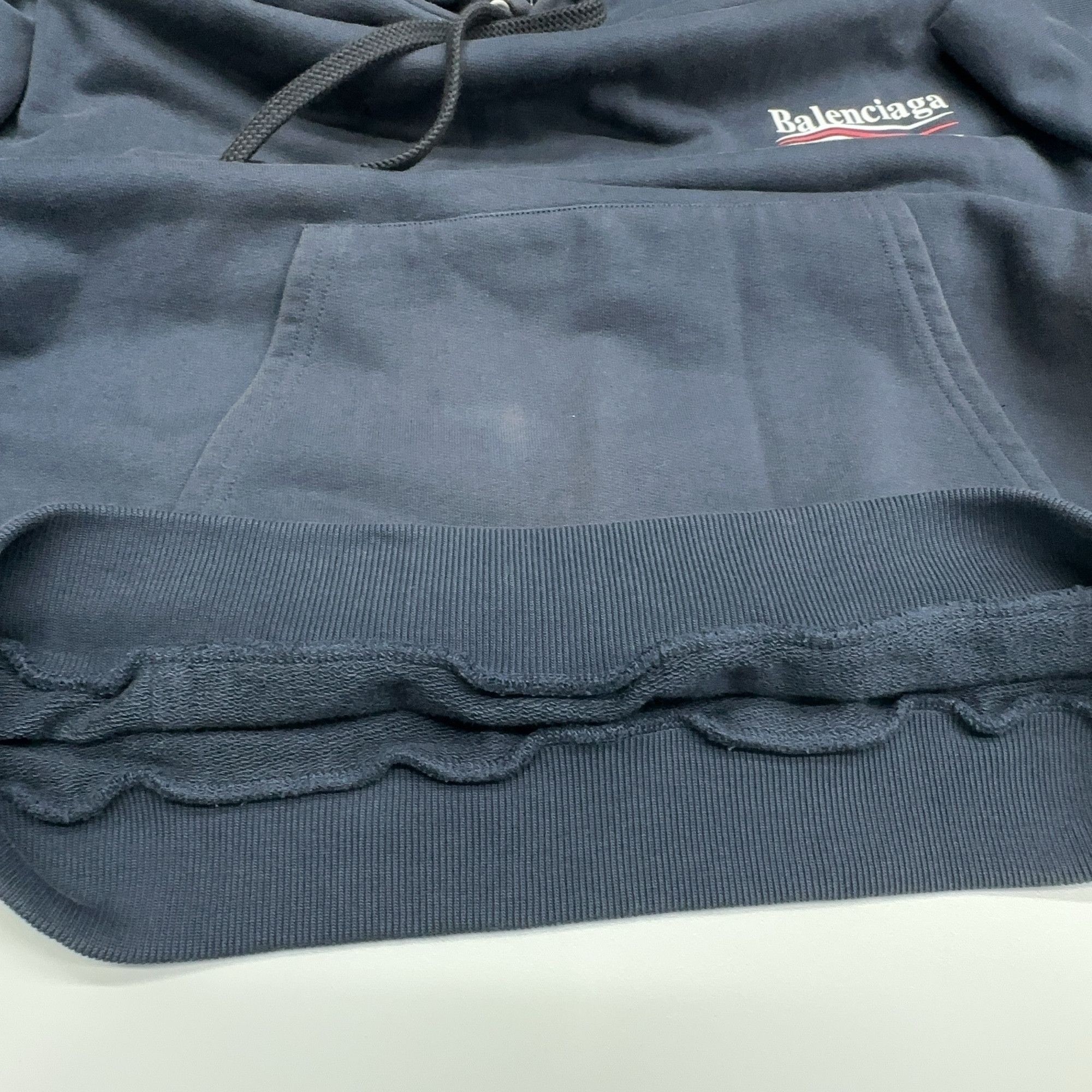 Balenciaga Balenciaga Wave Logo Hoodie Size M Size US M / EU 48-50 / 2 - 7 Thumbnail