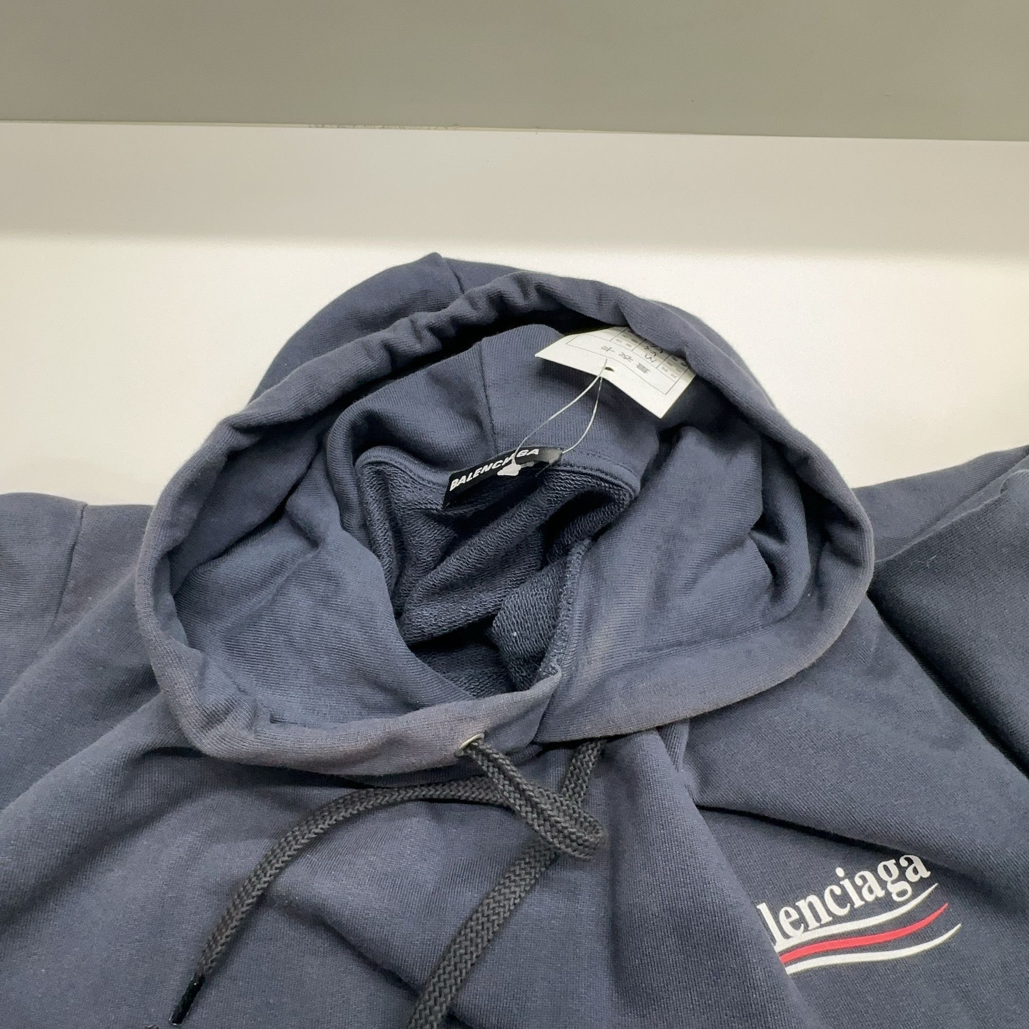 Balenciaga Balenciaga Wave Logo Hoodie Size M Size US M / EU 48-50 / 2 - 5 Thumbnail