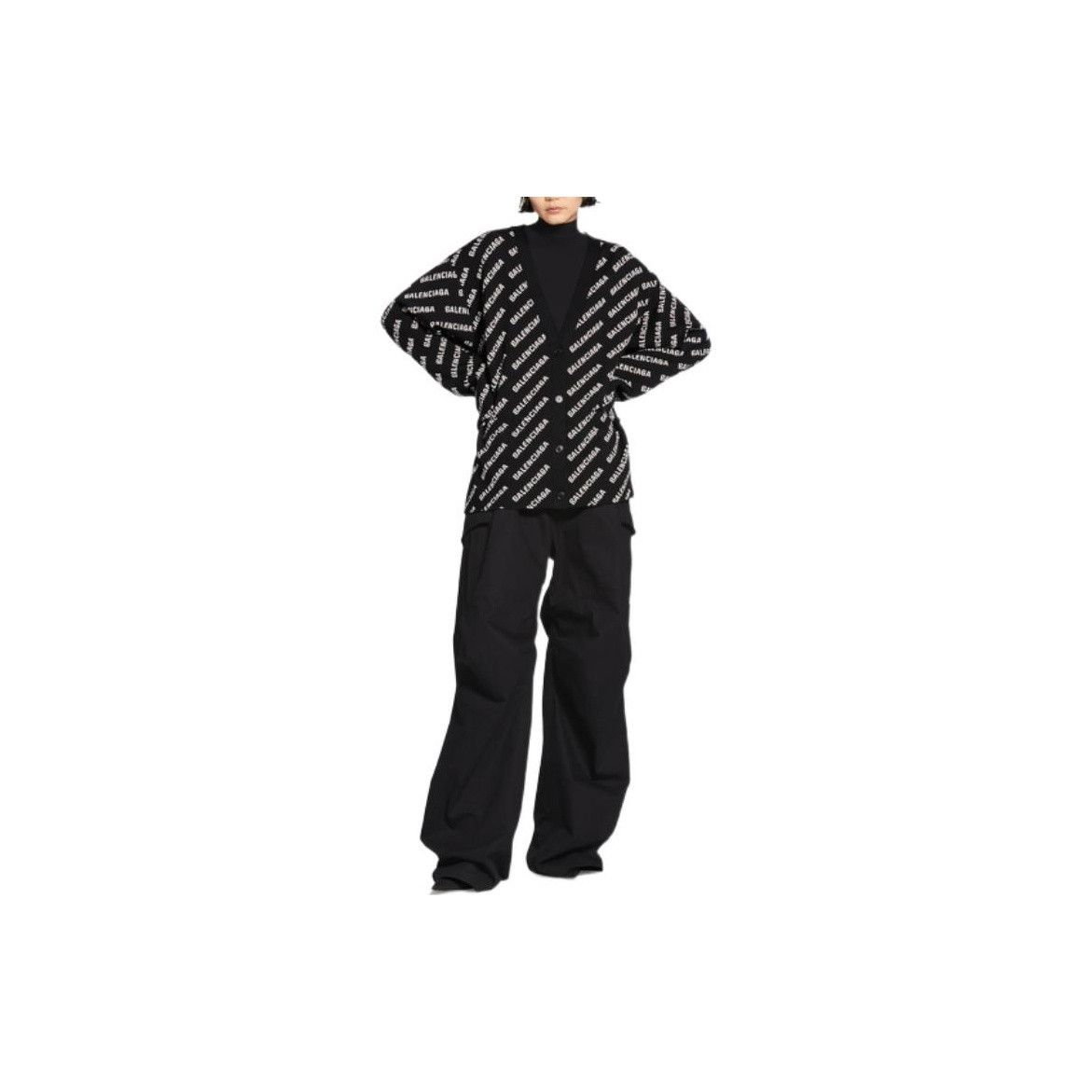Balenciaga Balenciaga Logo Jacquard Cardigan Size 1 Size S / US 4 / IT 40 - 6 Thumbnail