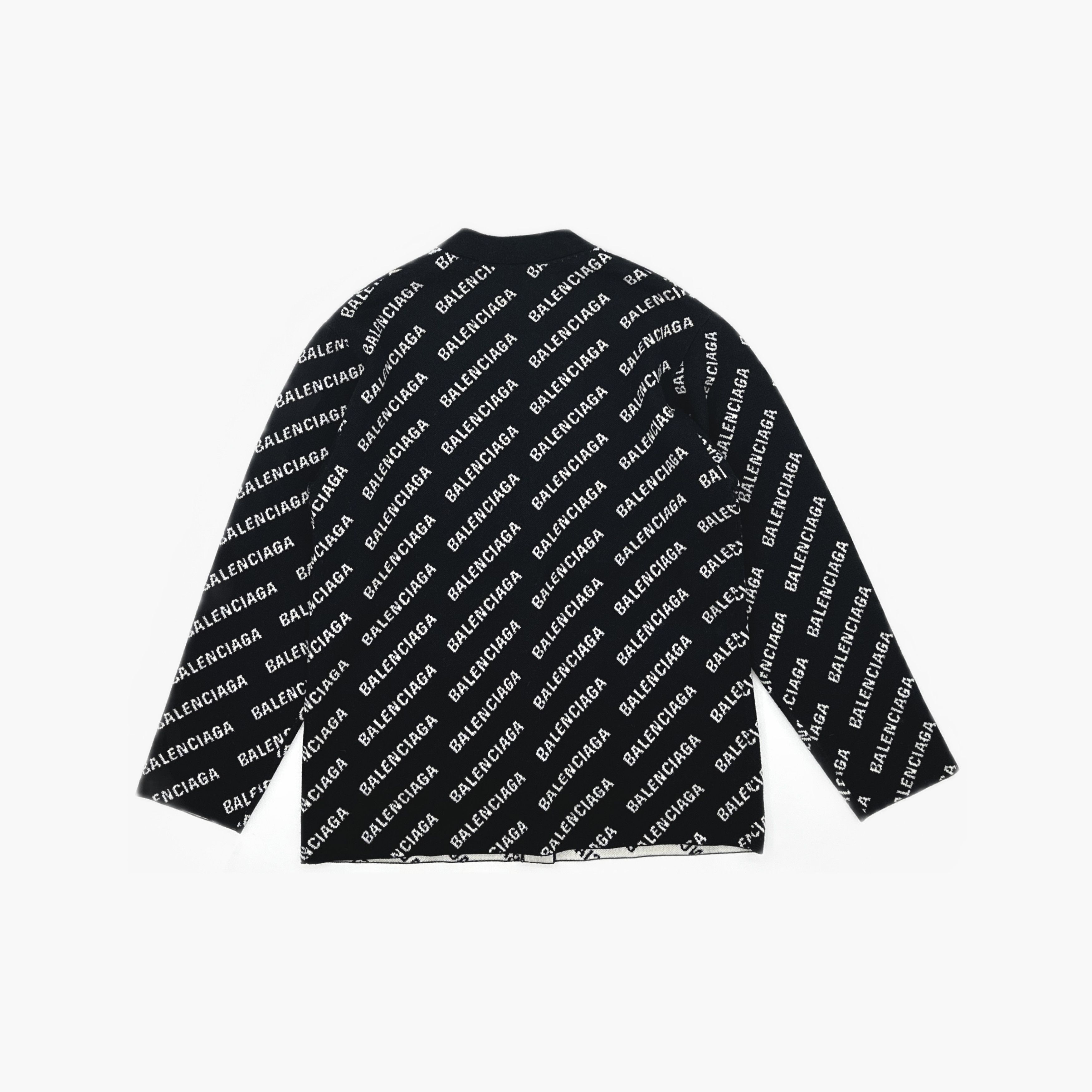 Balenciaga Balenciaga Logo Jacquard Cardigan Size 1 Size S / US 4 / IT 40 - 2 Thumbnail