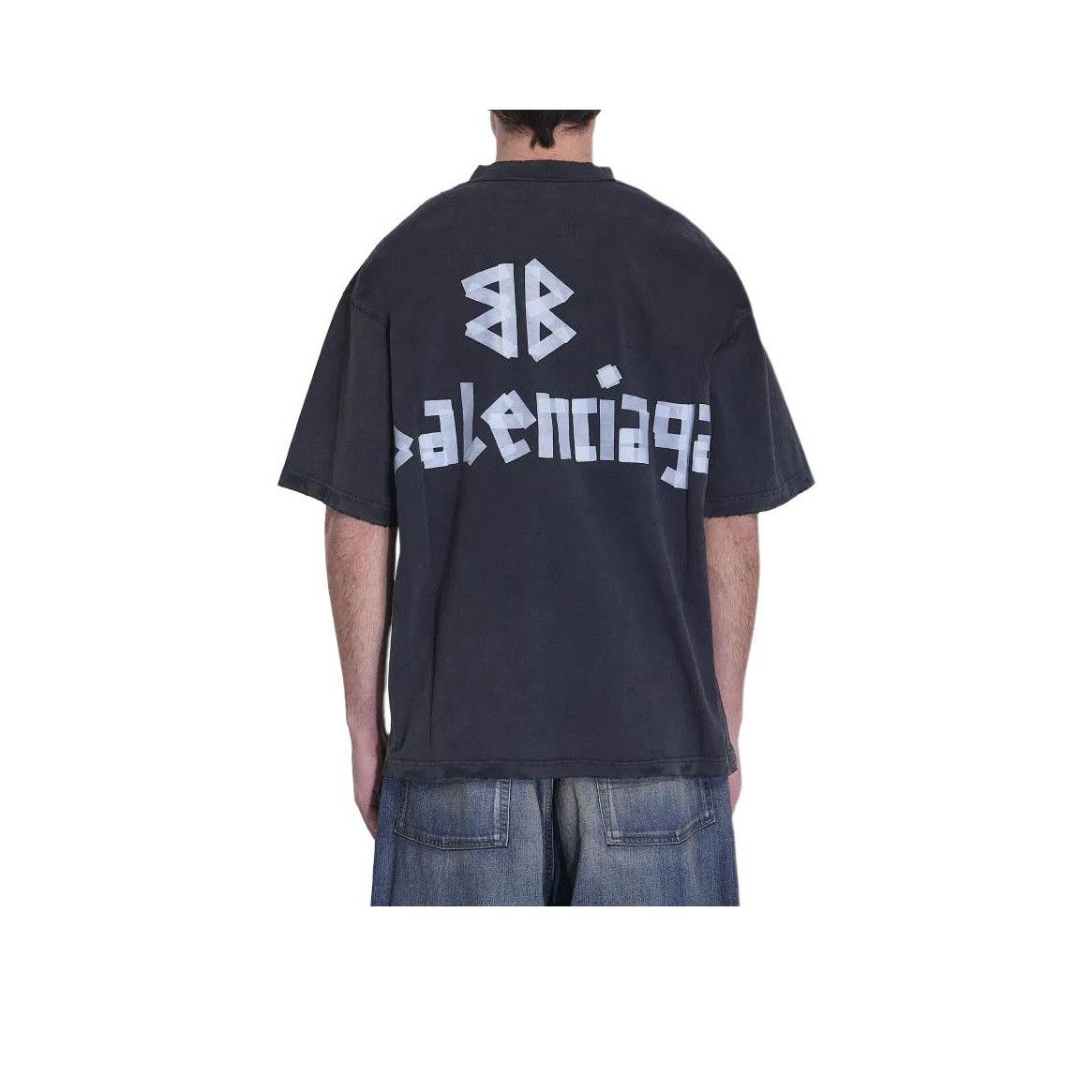 Balenciaga Balenciaga Tape Logo T-Shirt Size XS Size US XS / EU 42 / 0 - 16 Thumbnail