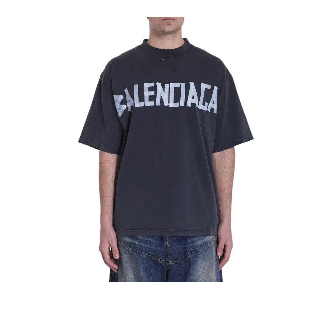 Balenciaga Balenciaga Tape Logo T-Shirt Size XS Size US XS / EU 42 / 0 - 15 Thumbnail