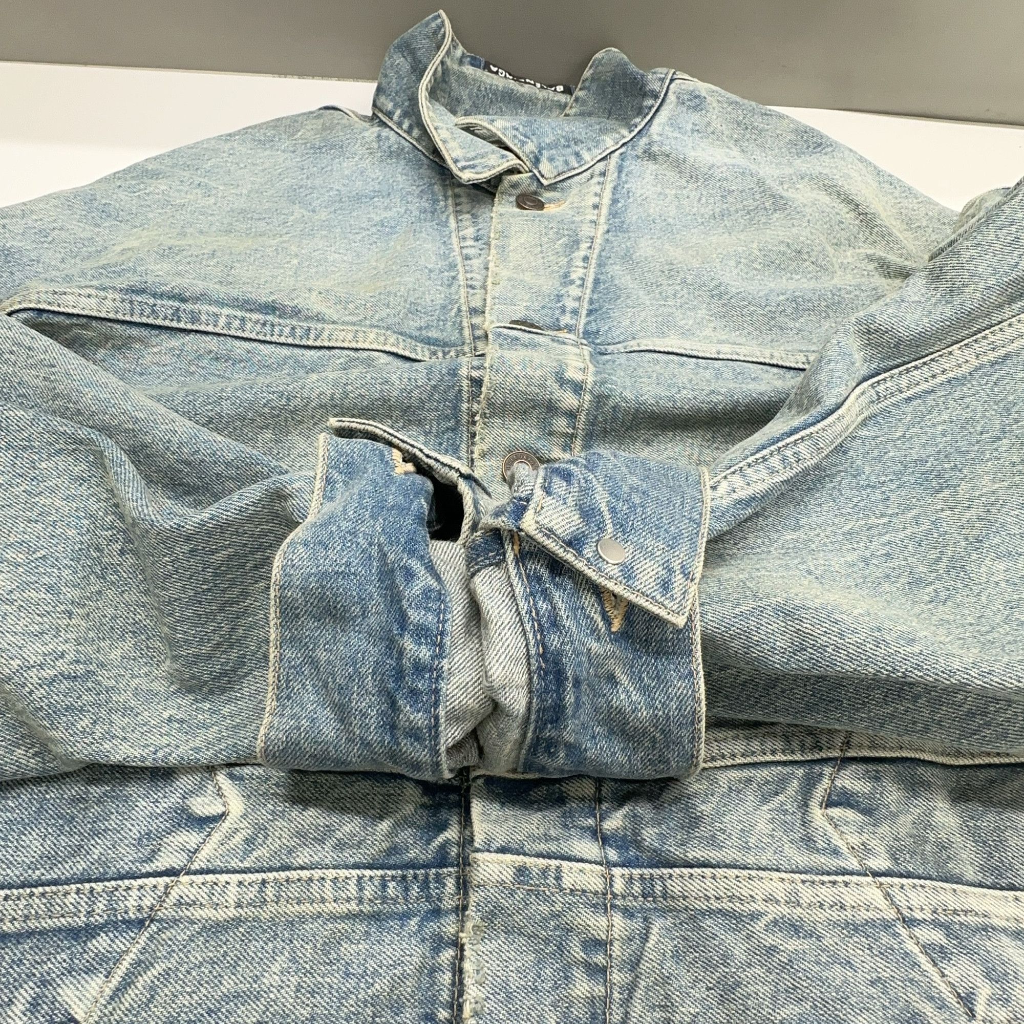 Balenciaga Balenciaga Washed Denim Jacket Size 36 Size XS / US 0-2 / IT 36-38 - 11 Thumbnail