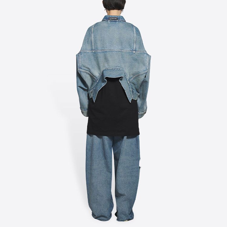 Balenciaga Balenciaga Washed Denim Jacket Size 36 Size XS / US 0-2 / IT 36-38 - 16 Thumbnail