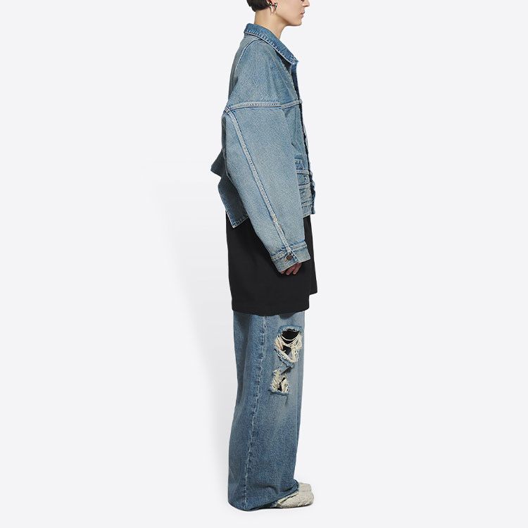 Balenciaga Balenciaga Washed Denim Jacket Size 36 Size XS / US 0-2 / IT 36-38 - 17 Thumbnail
