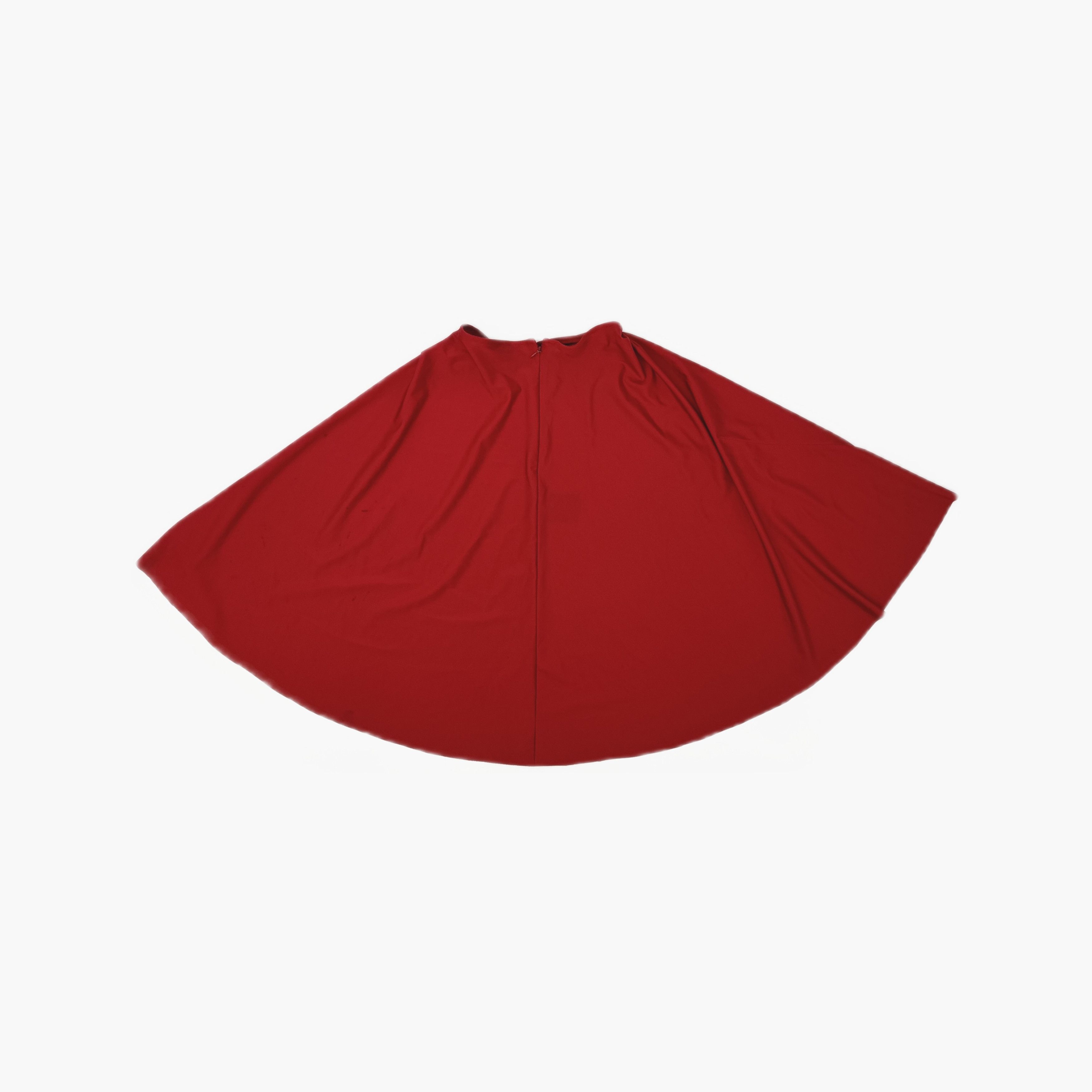 Balenciaga Balenciaga Red Flared Skirt Size 38 Size 26" / US 2 / IT 38 - 2 Thumbnail