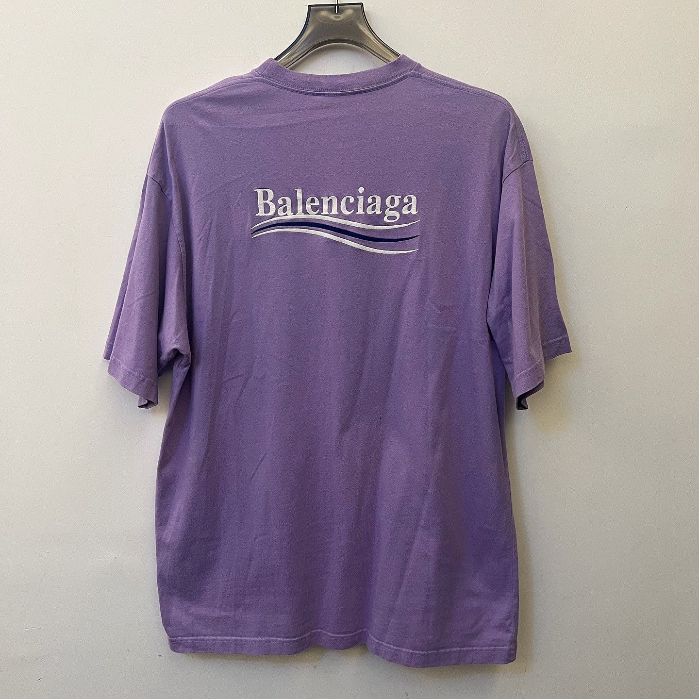 Balenciaga Balenciaga Wave Logo T-Shirt Size M Size US M / EU 48-50 / 2 - 2 Thumbnail