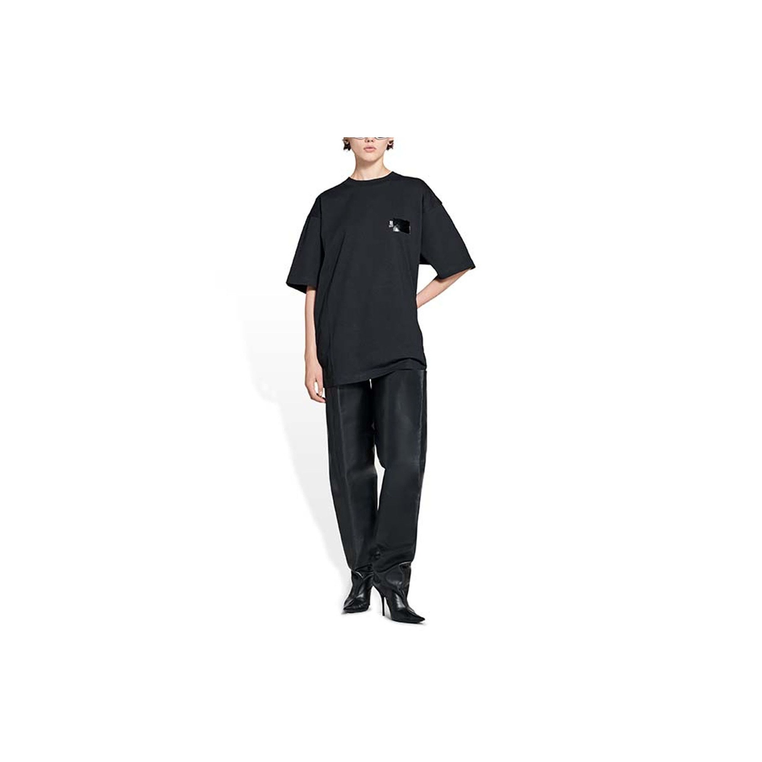 Balenciaga Balenciaga Tape Logo T-Shirt Size M Size M / US 6-8 / IT 42-44 - 6 Thumbnail