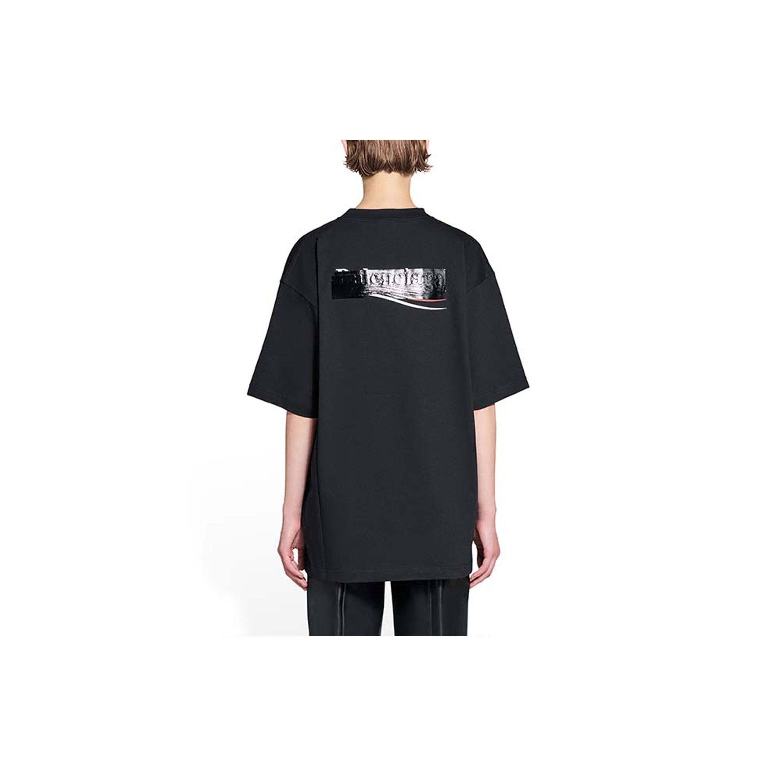 Balenciaga Balenciaga Tape Logo T-Shirt Size M Size M / US 6-8 / IT 42-44 - 8 Thumbnail