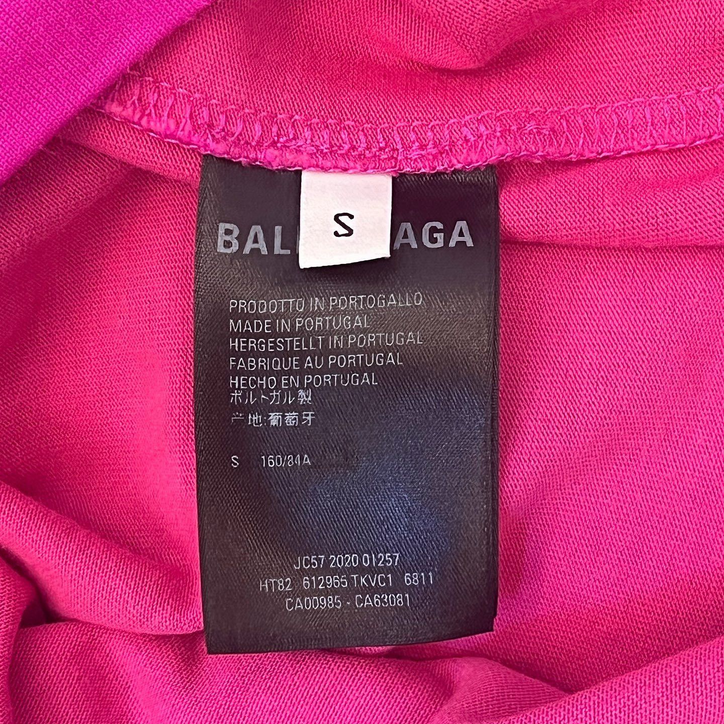 Balenciaga Balenciaga Logo T-Shirt Pink Size S Size US S / EU 44-46 / 1 - 4 Thumbnail