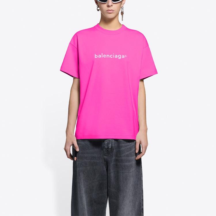 Balenciaga Balenciaga Logo T-Shirt Pink Size S Size US S / EU 44-46 / 1 - 8 Thumbnail