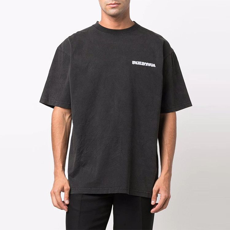 Balenciaga Balenciaga Logo Back Print T-Shirt Size S Size US S / EU 44-46 / 1 - 8 Thumbnail
