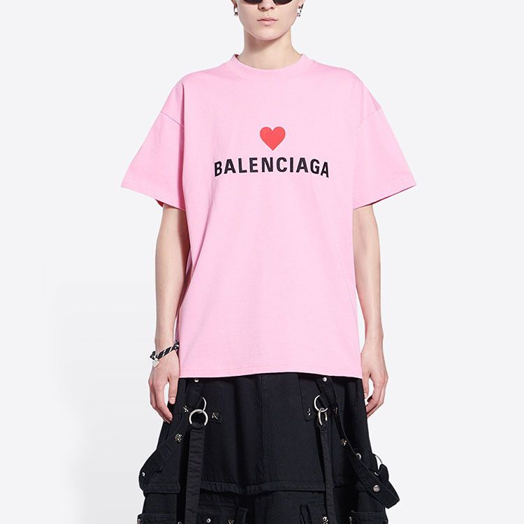 Balenciaga Balenciaga Heart Logo T-Shirt Size S Size US S / EU 44-46 / 1 - 8 Thumbnail